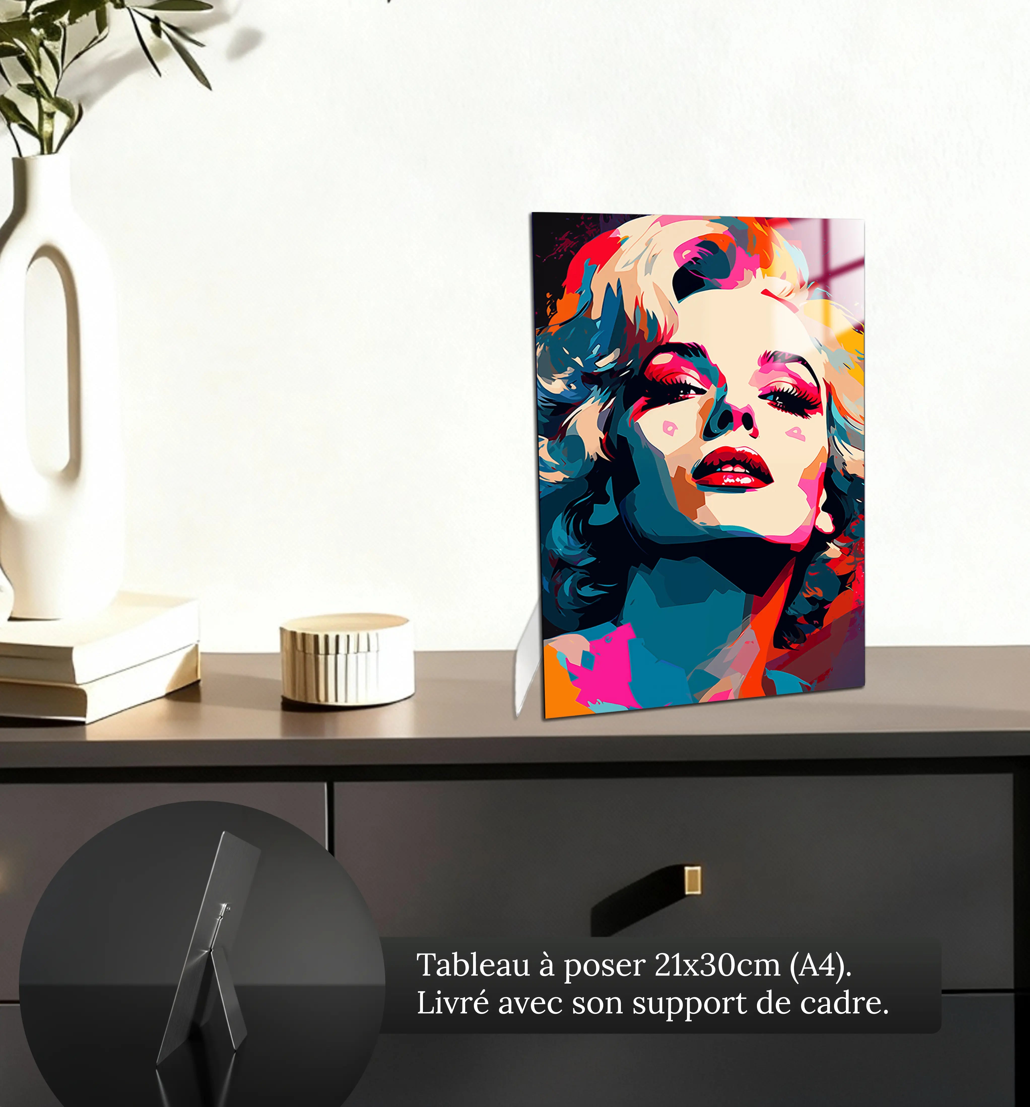 tableau-marilyn-monroe-pop-art-petit-format-a-poser-sur-meuble | DreamWay