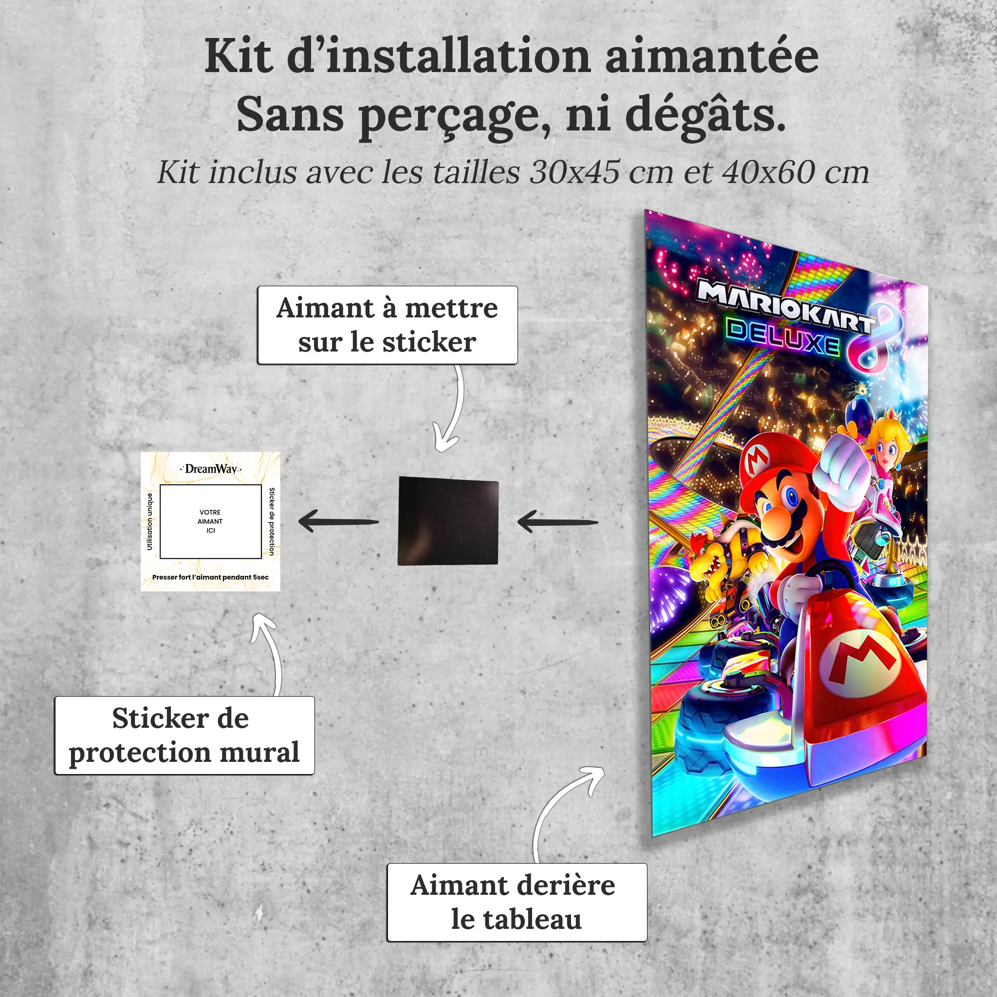 tableau-mario-kart-avec-installation-aimantee | DreamWay