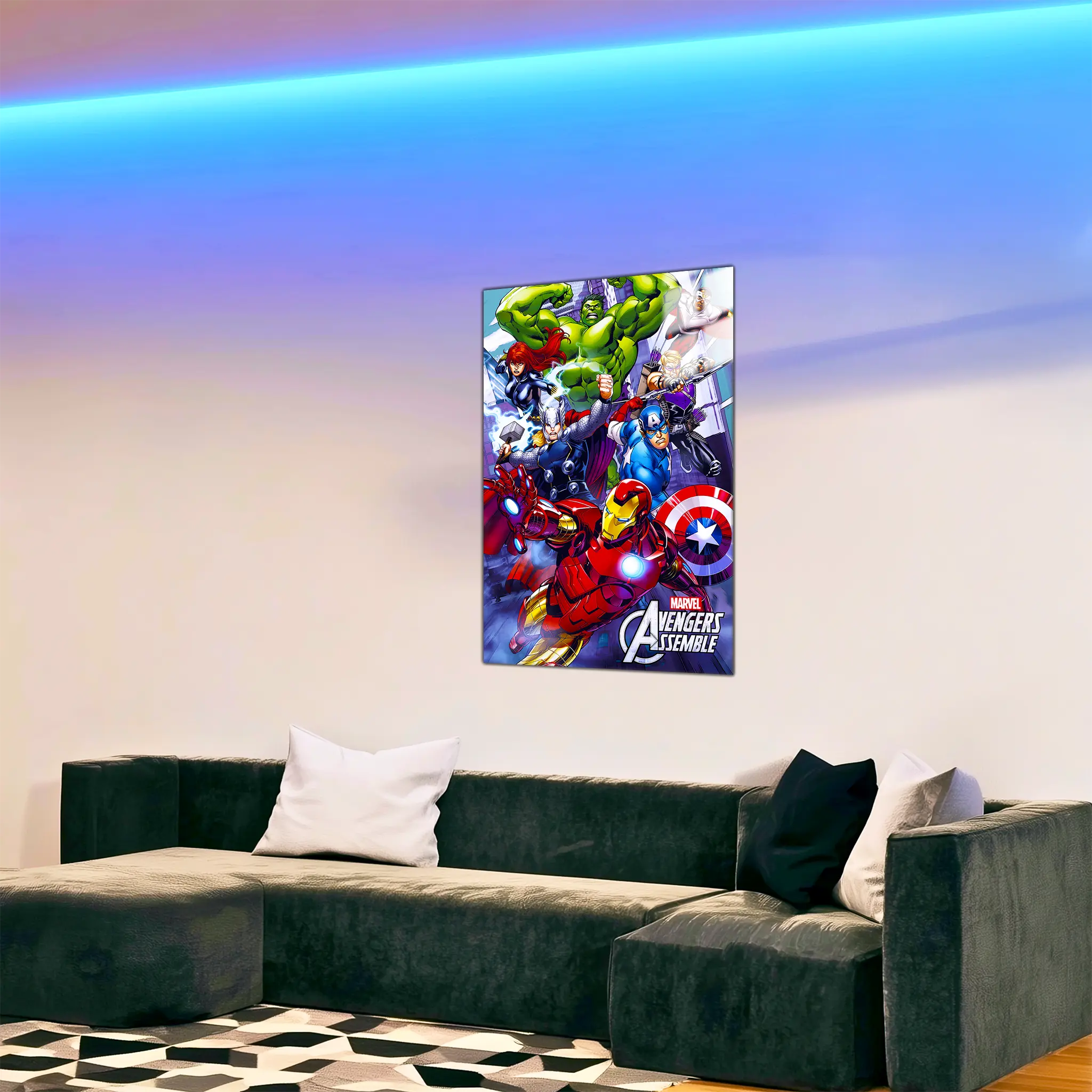 tableau-marvel-avengers-assemble-dans-le-salon | DreamWay
