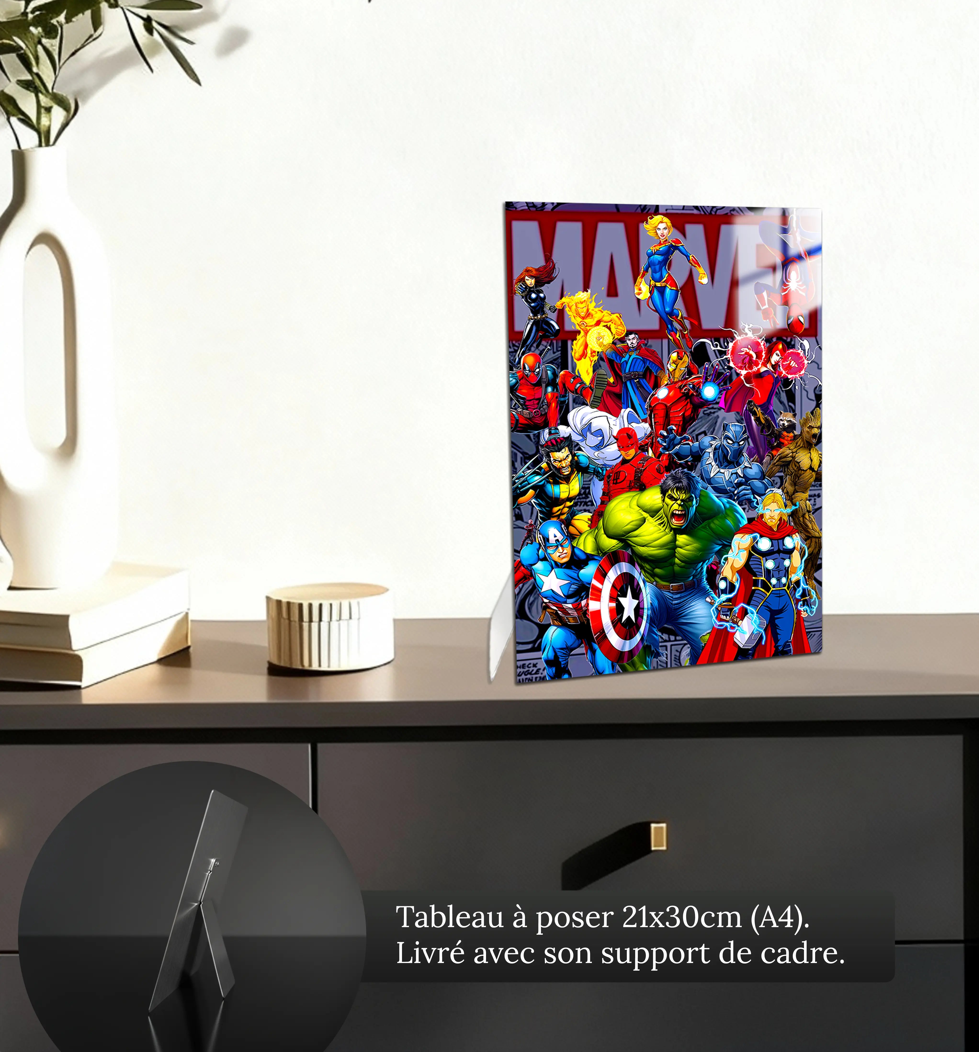 tableau-marvel-avengers-heros-comics-petit-format-a-poser-sur-meuble | DreamWay