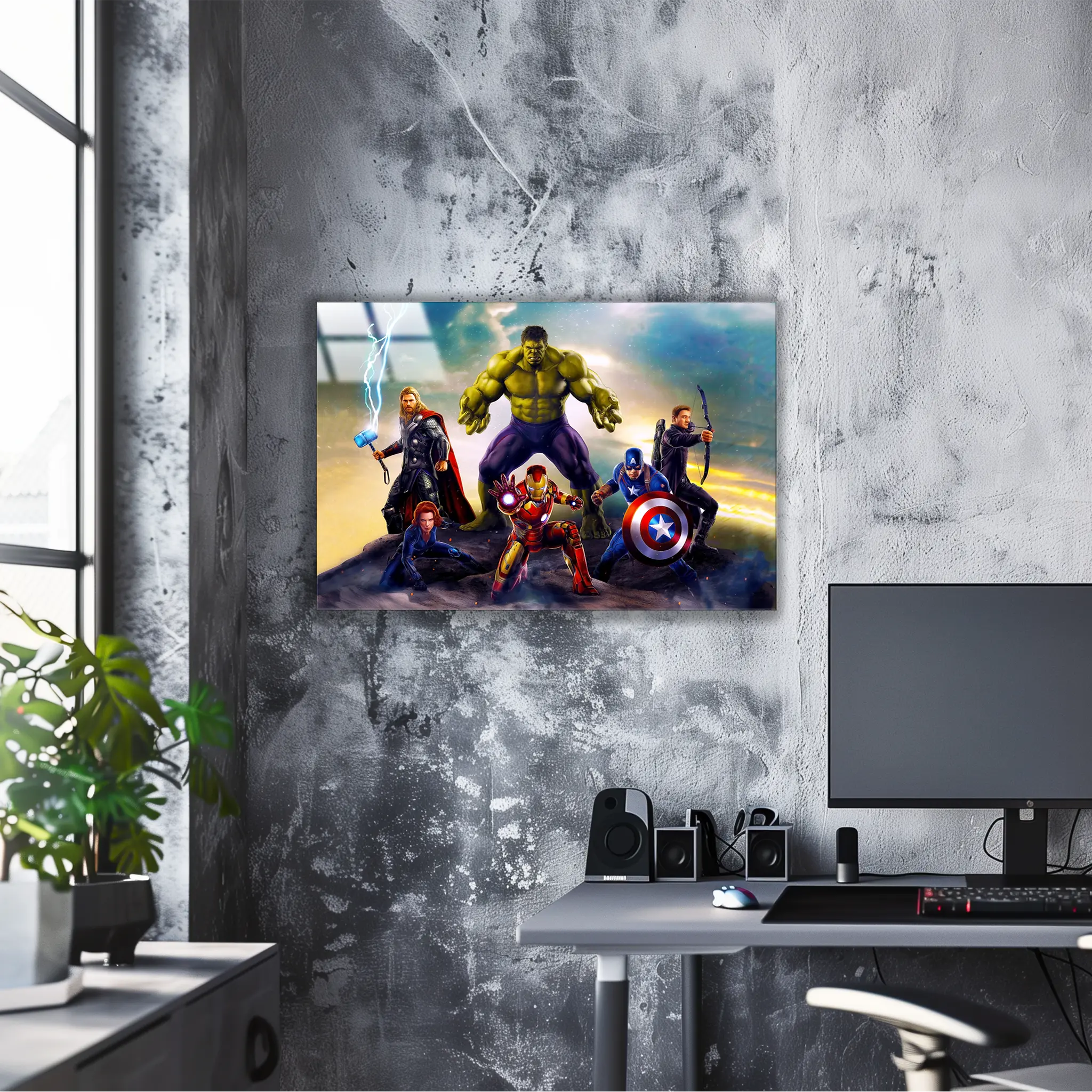 tableau-marvel-avengers-paysage-dans-le-bureau | DreamWay