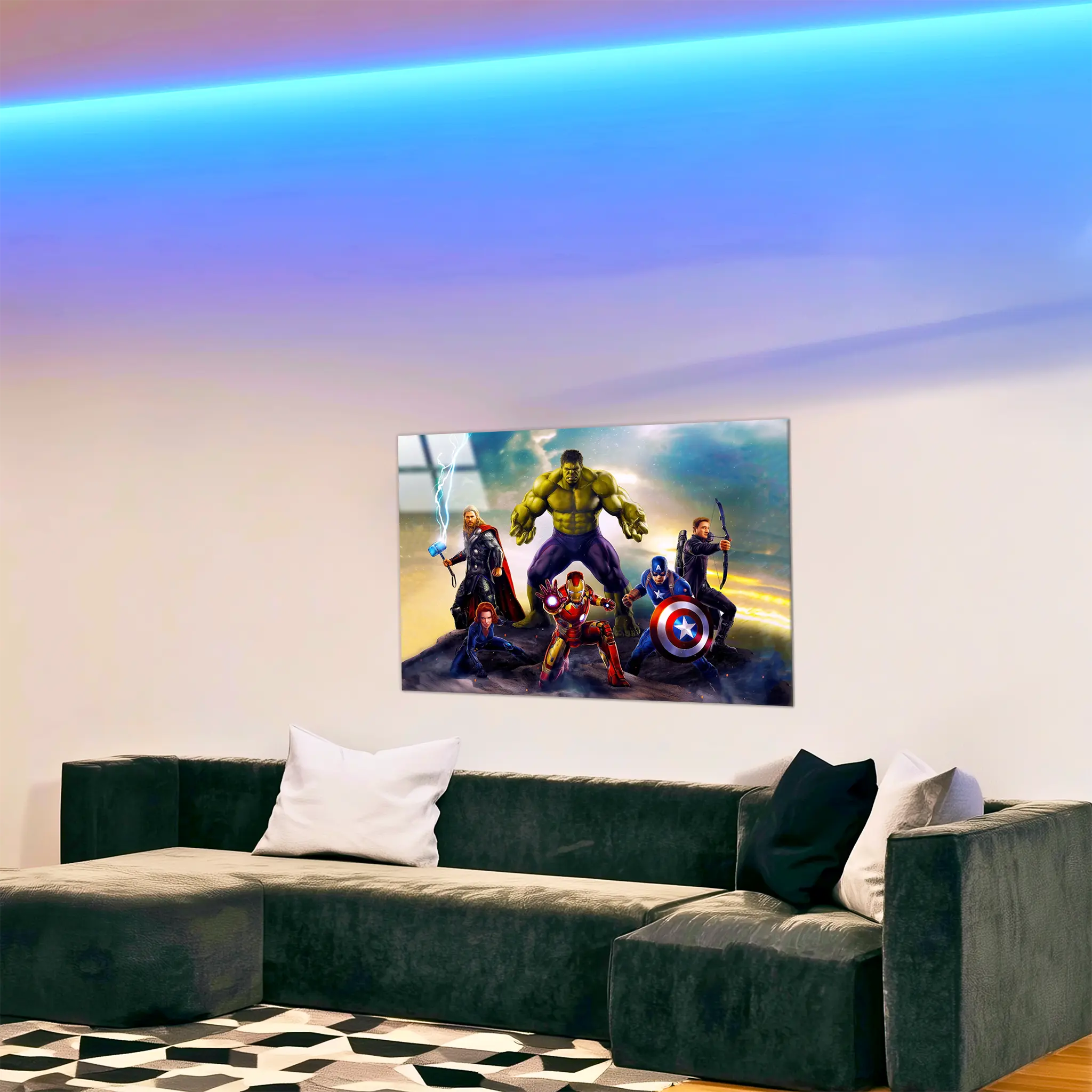 tableau-marvel-avengers-paysage-dans-le-salon | DreamWay
