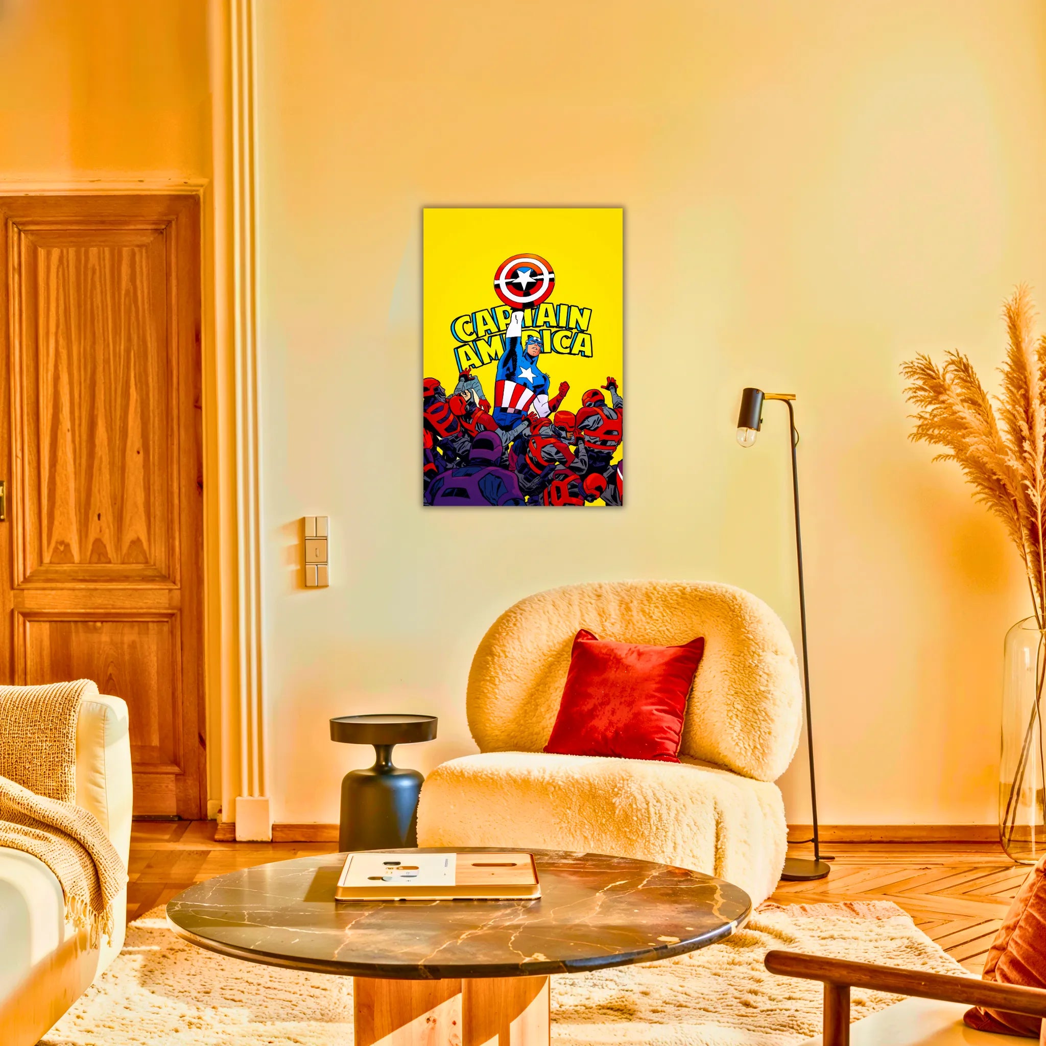 Tableau Captain America Affiche Comics