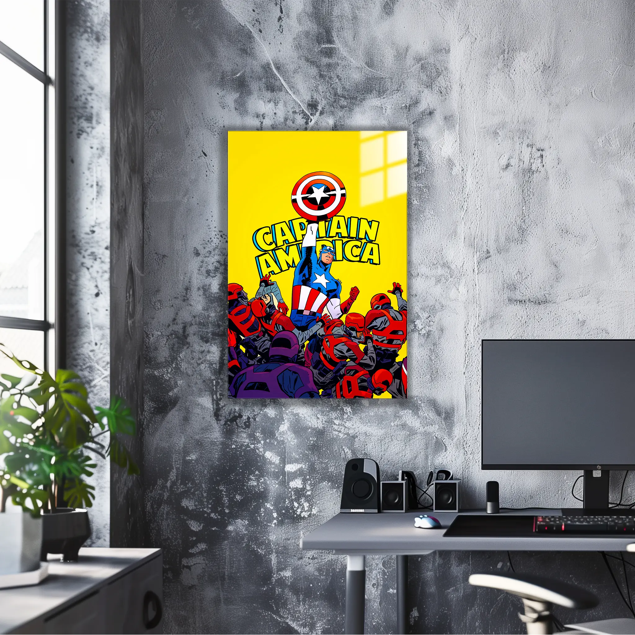 tableau-marvel-captain-america-affiche-comics-dans-le-bureau | DreamWay