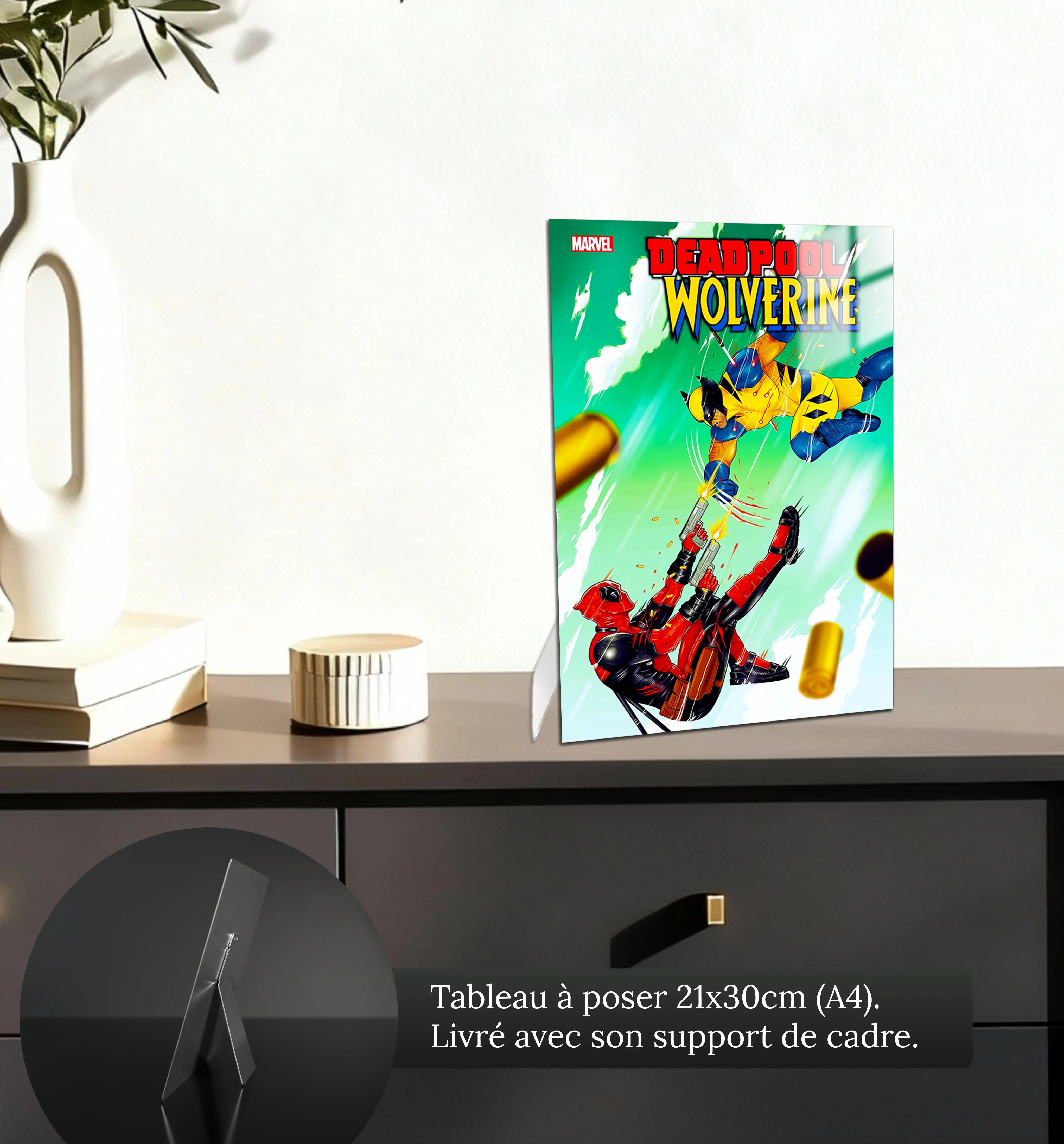 tableau-marvel-deadpool-et-wolverine-petit-format-a-poser-sur-meuble | DreamWay