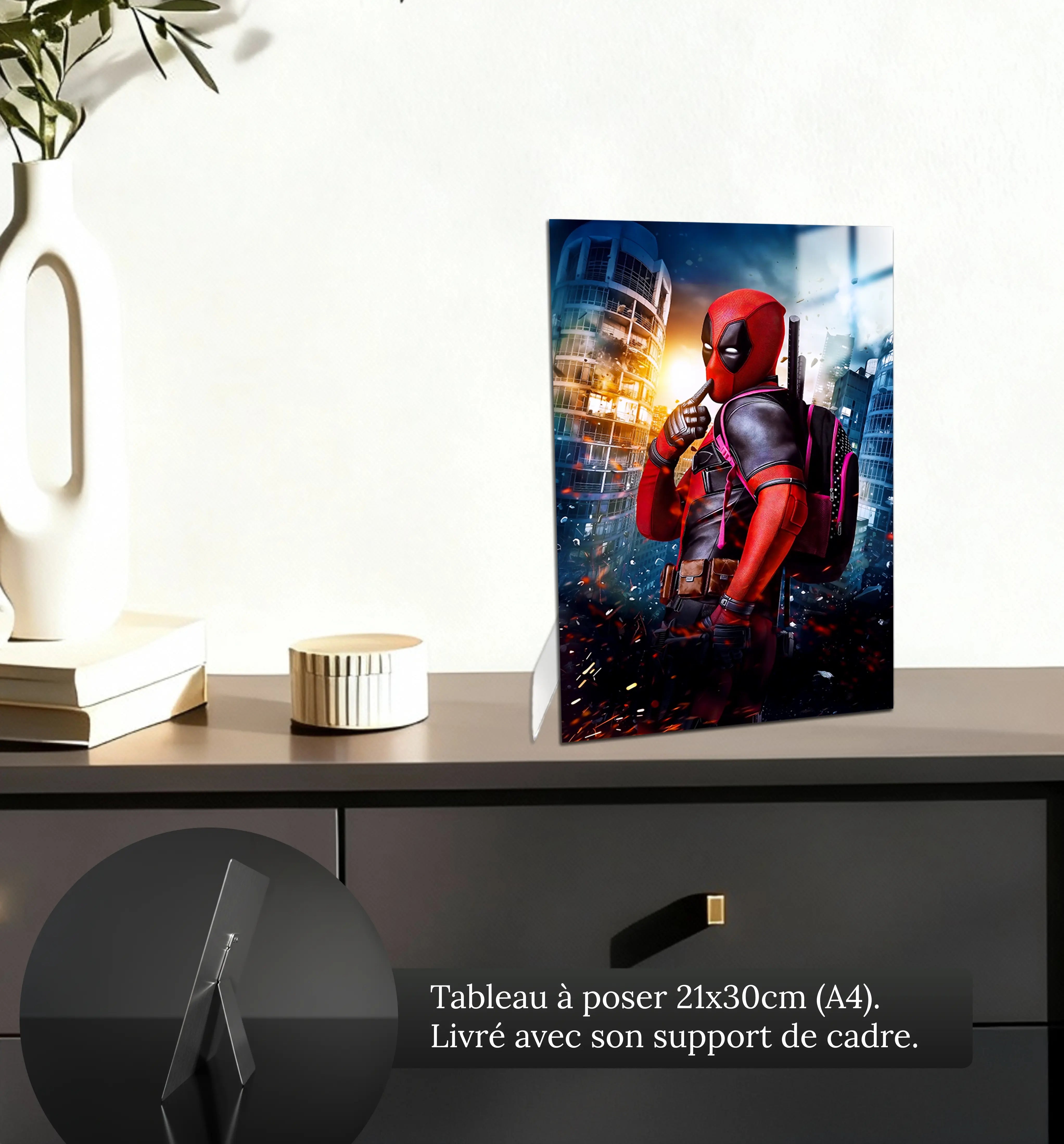 tableau-marvel-deadpool-petit-format-a-poser-sur-meuble | DreamWay