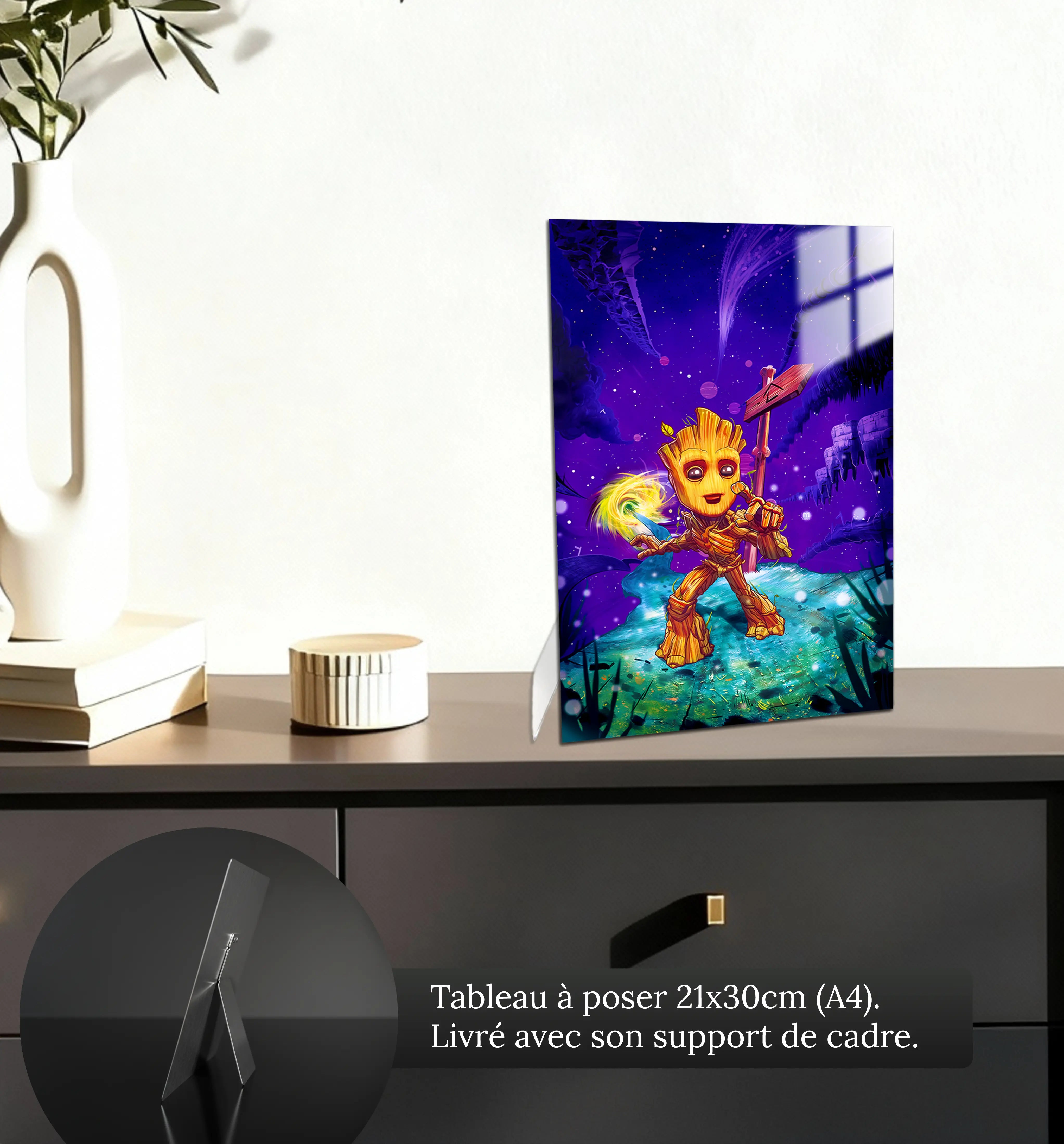 tableau-marvel-groot-aventurier-petit-format-a-poser-sur-meuble | DreamWay