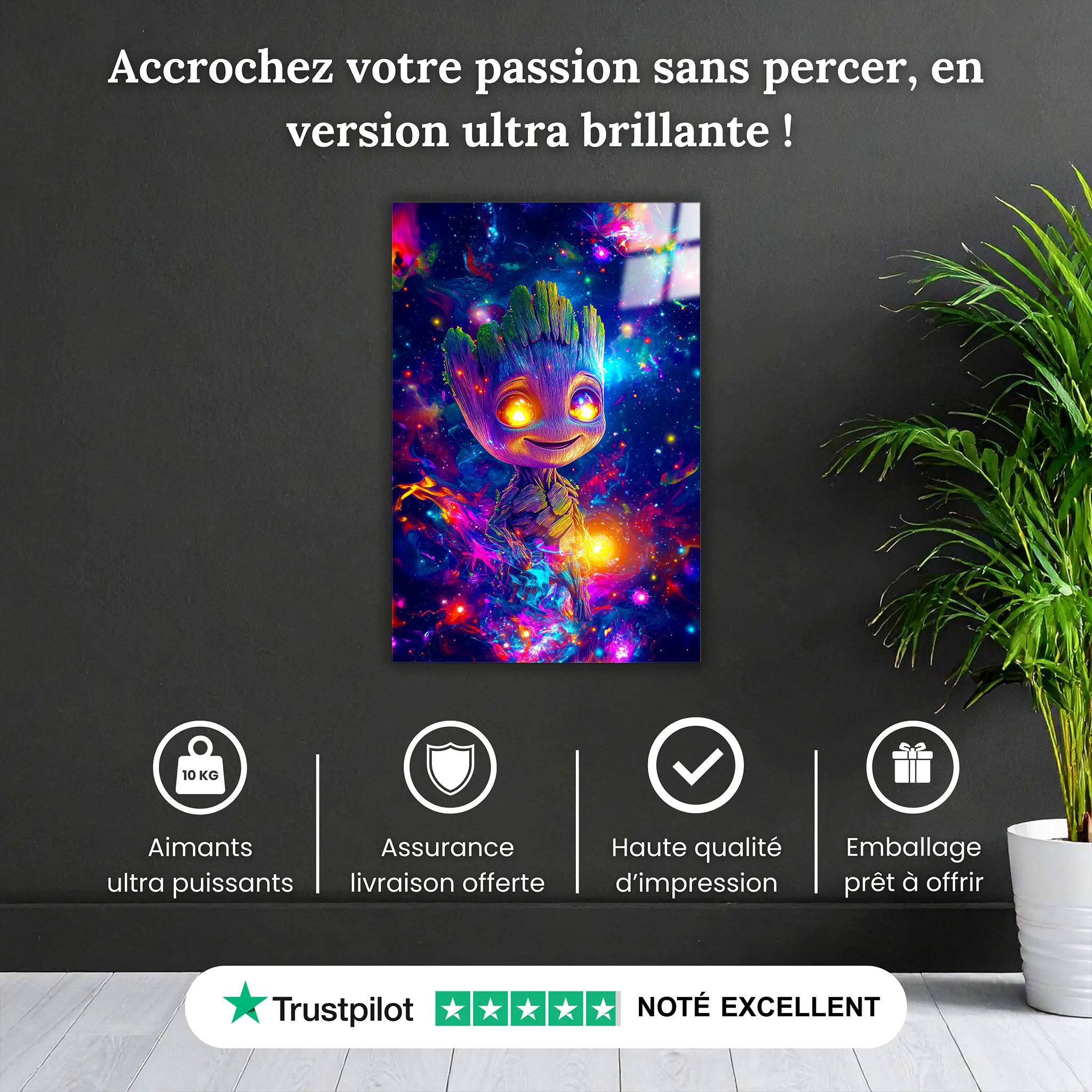 tableau-marvel-groot-colore-pourquoi-acheter | DreamWay