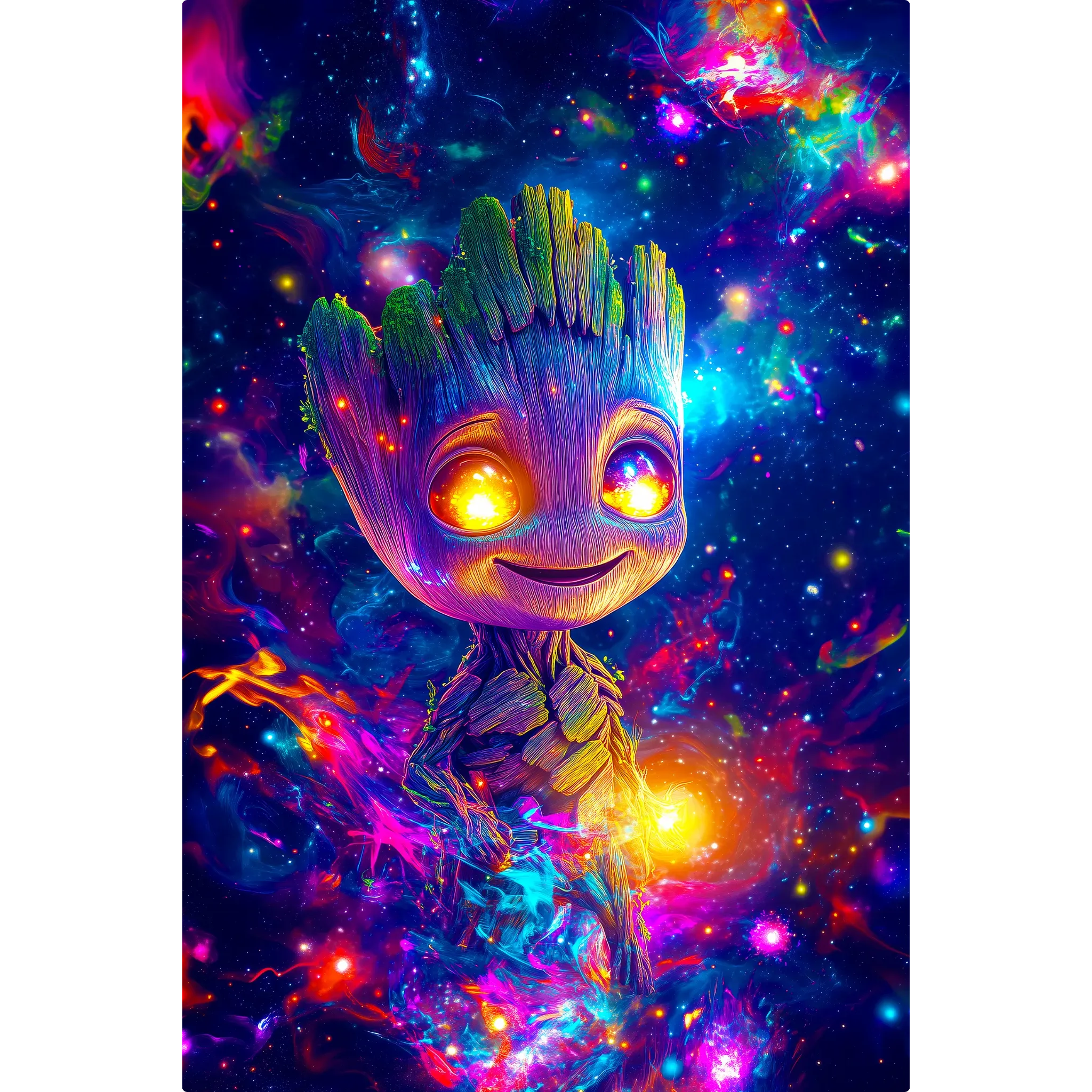 Tableau Marvel Groot Colore
