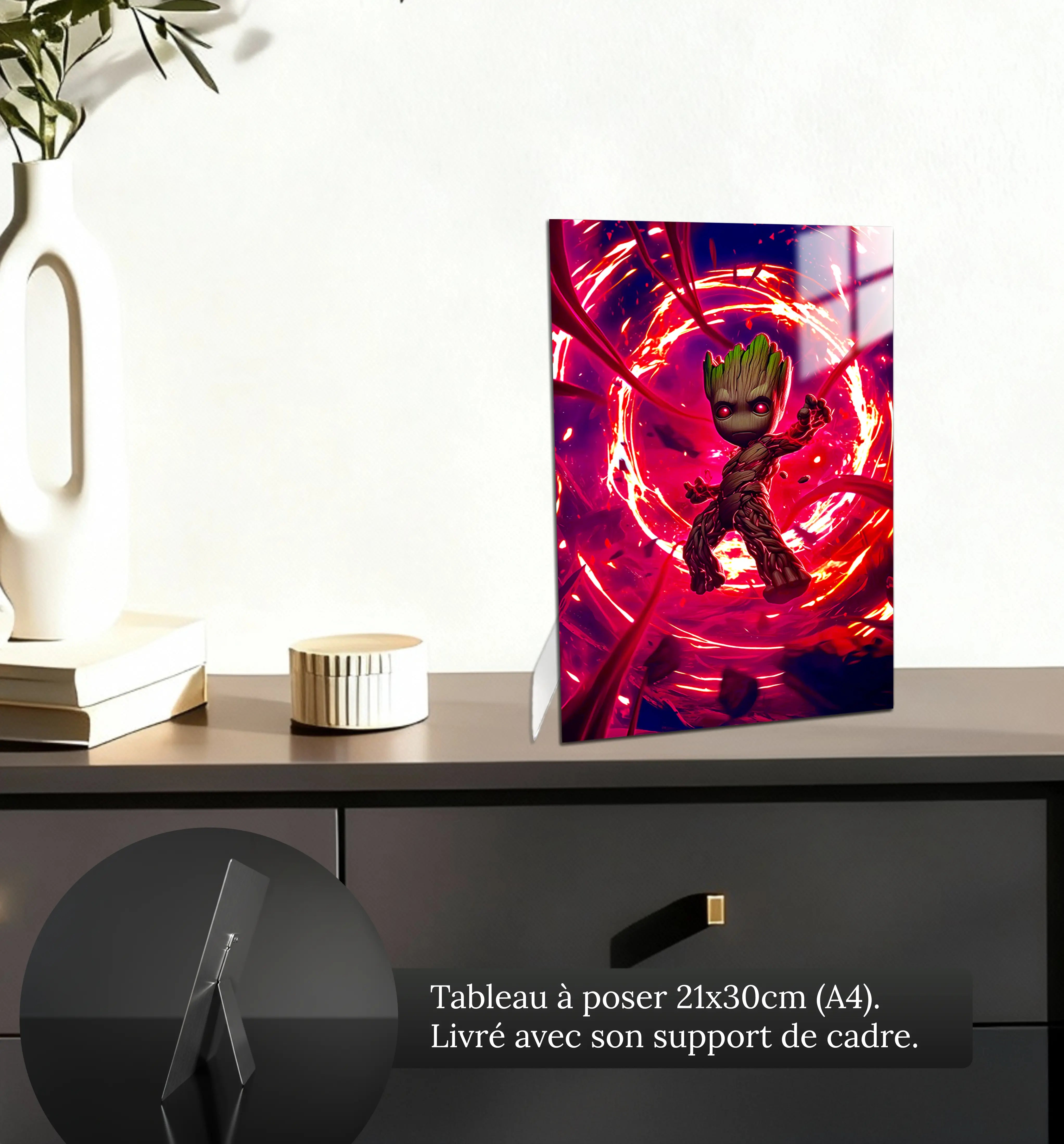 tableau-marvel-groot-neon-rouge-petit-format-a-poser-sur-meuble | DreamWay