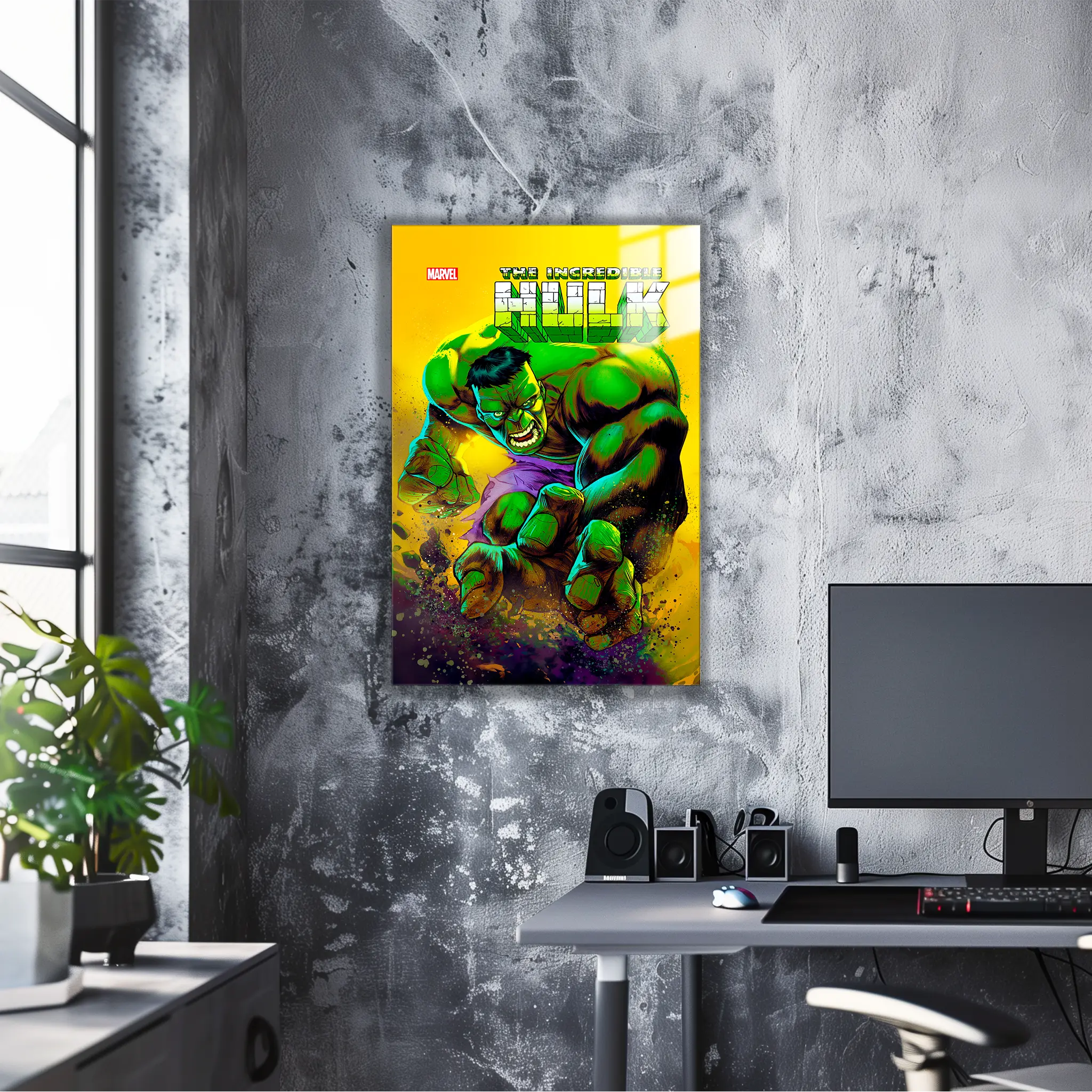 tableau-marvel-hulk-affiche-comics-dans-le-bureau | DreamWay
