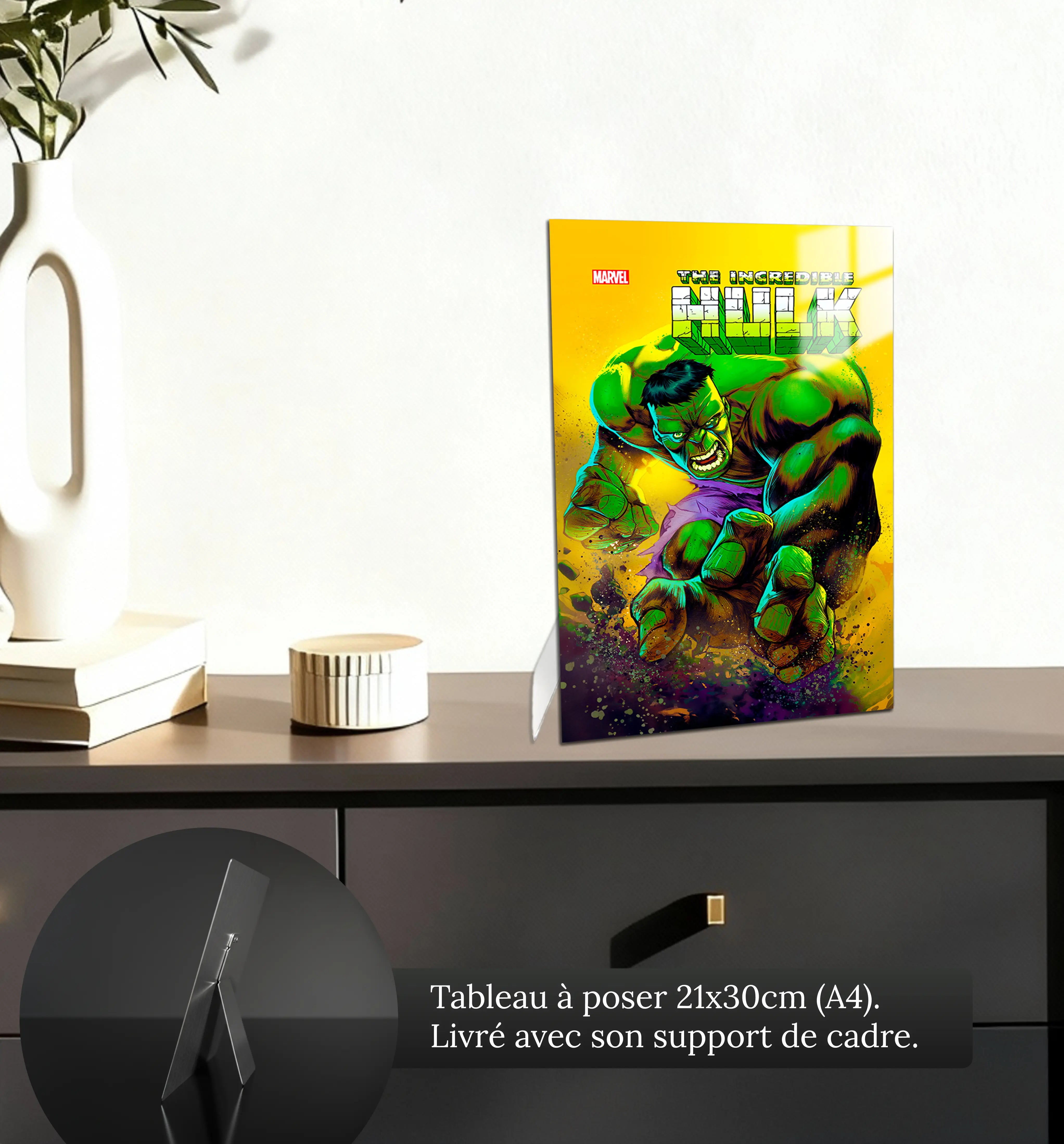 tableau-marvel-hulk-affiche-comics-petit-format-a-poser-sur-meuble | DreamWay