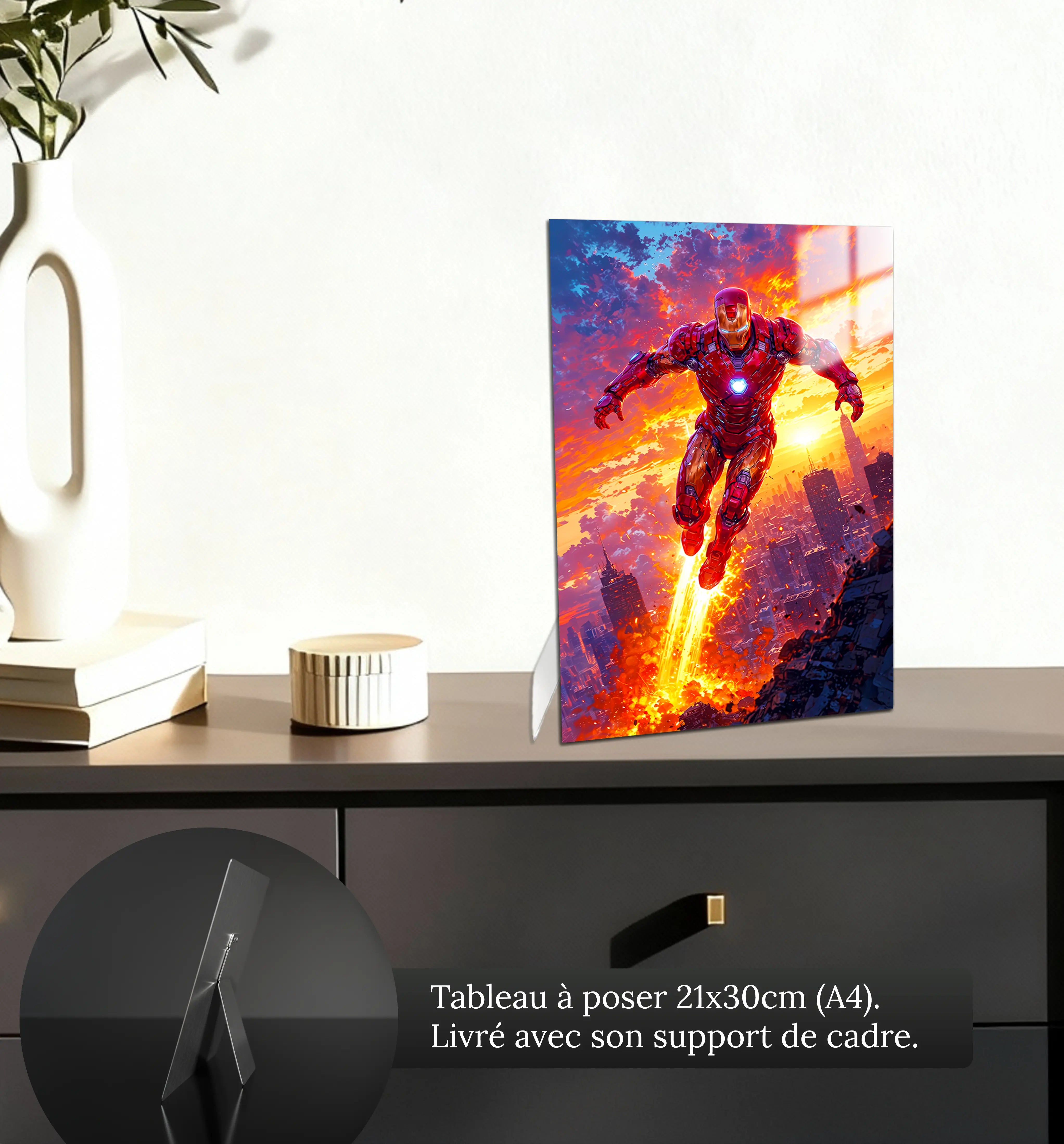 tableau-marvel-iron-man-petit-format-a-poser-sur-meuble | DreamWay
