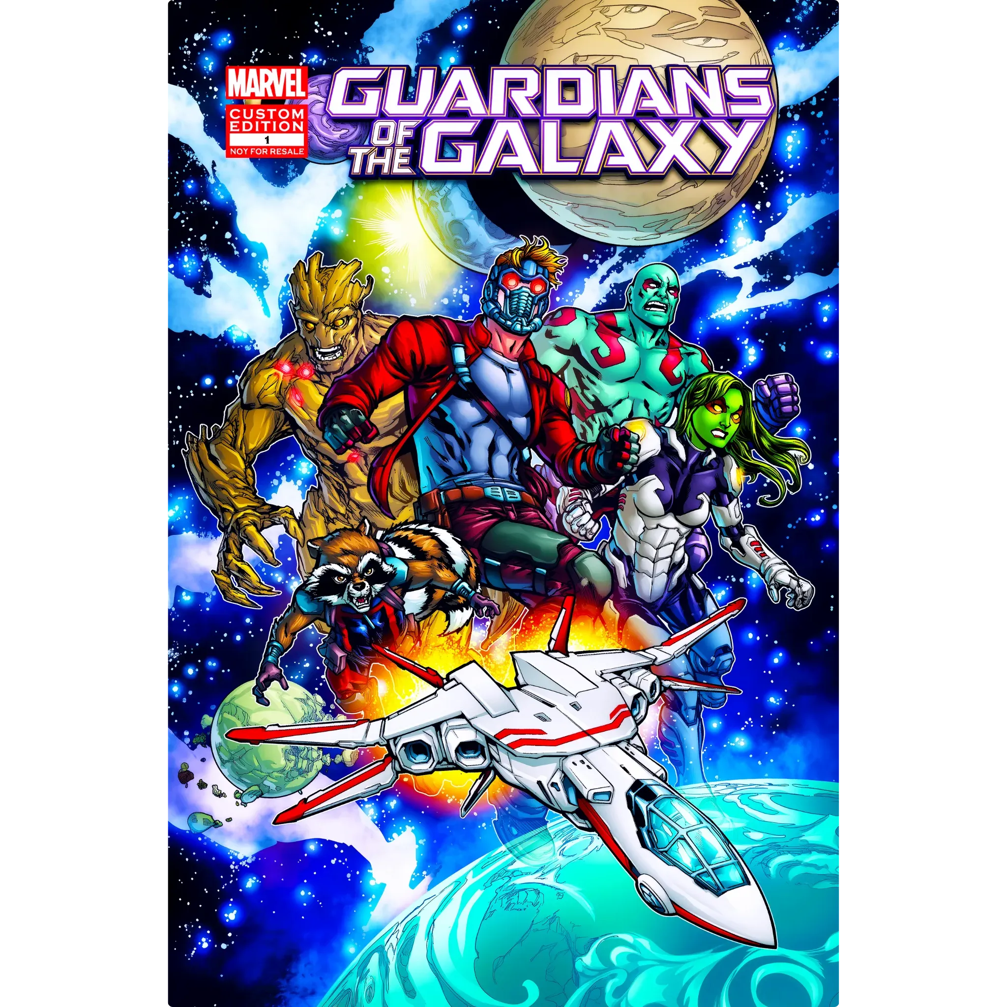 Tableau Marvel Les Gardiens De La Galaxie Affiche Comics