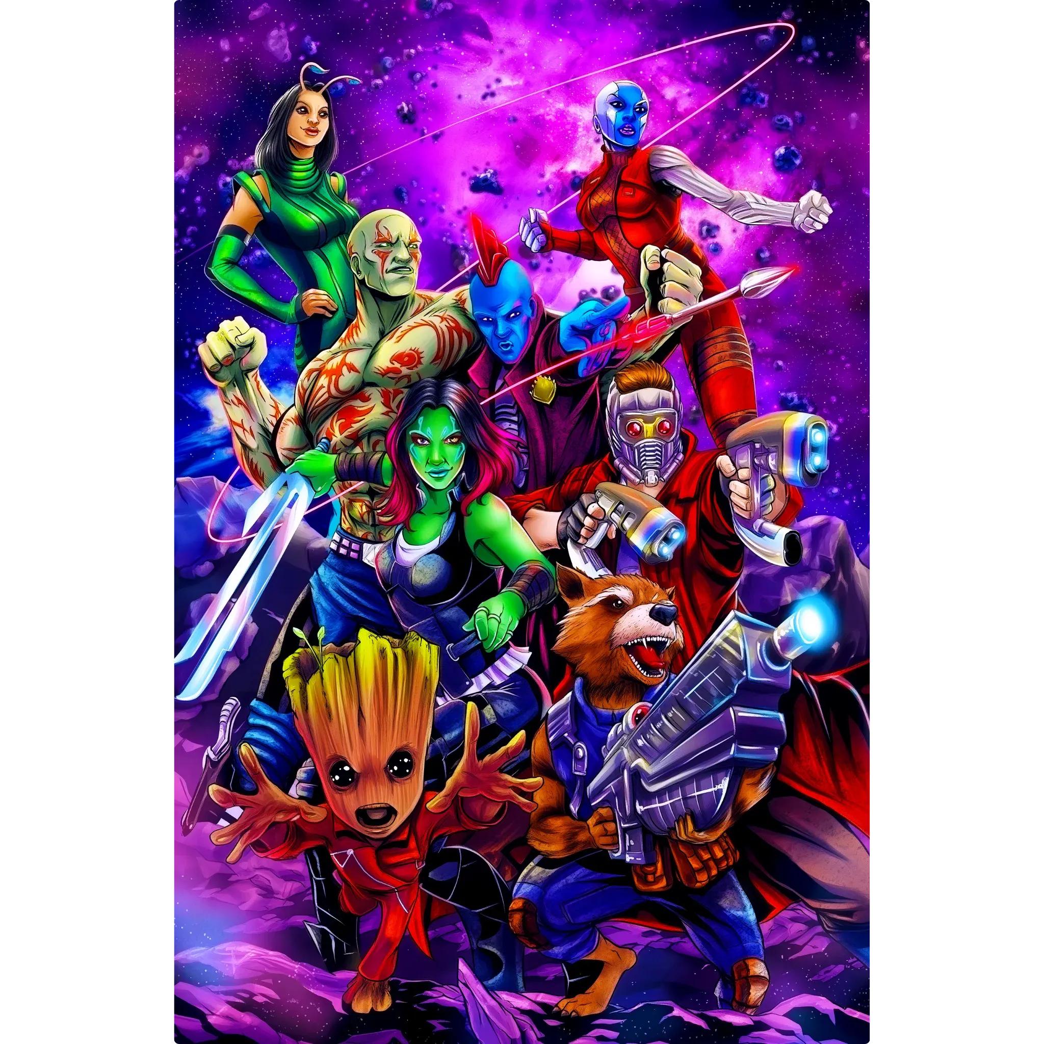 Tableau Marvel Les Gardiens De La Galaxie Héros