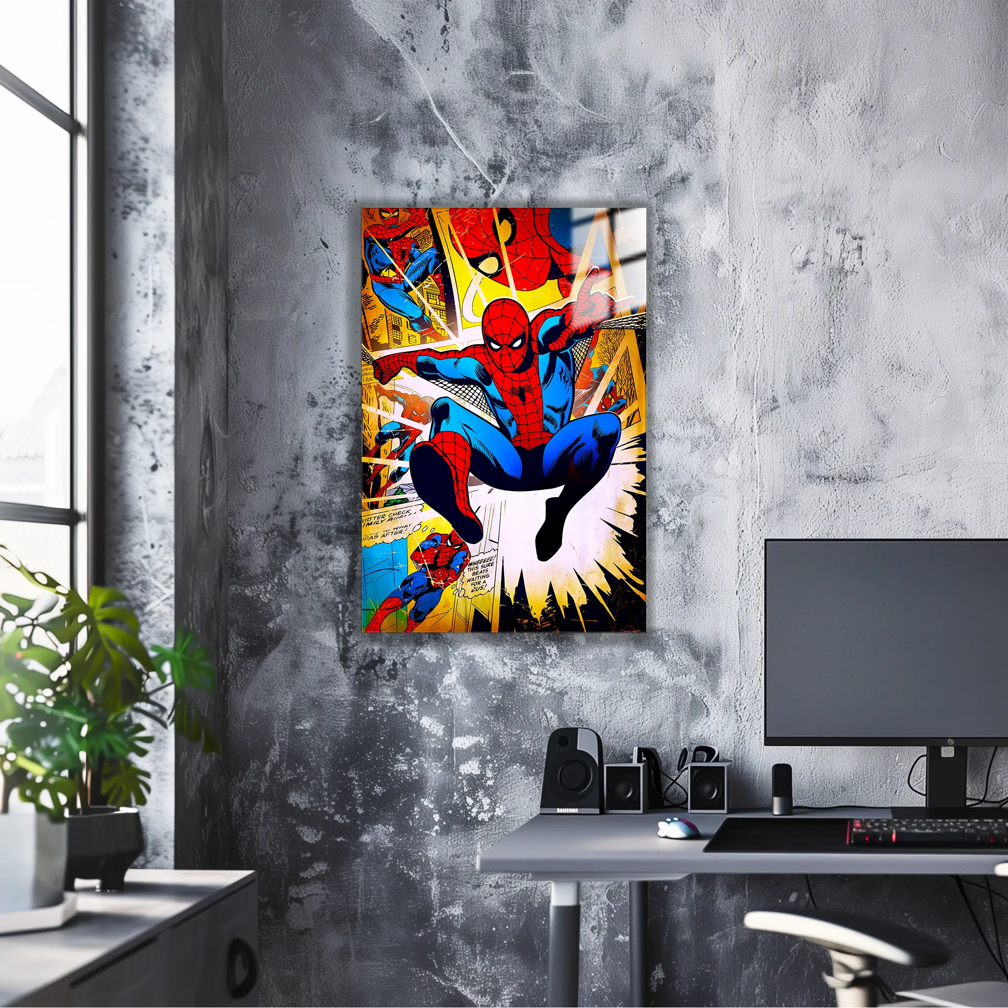 tableau-marvel-spiderman-bd-comics-dans-le-bureau | DreamWay