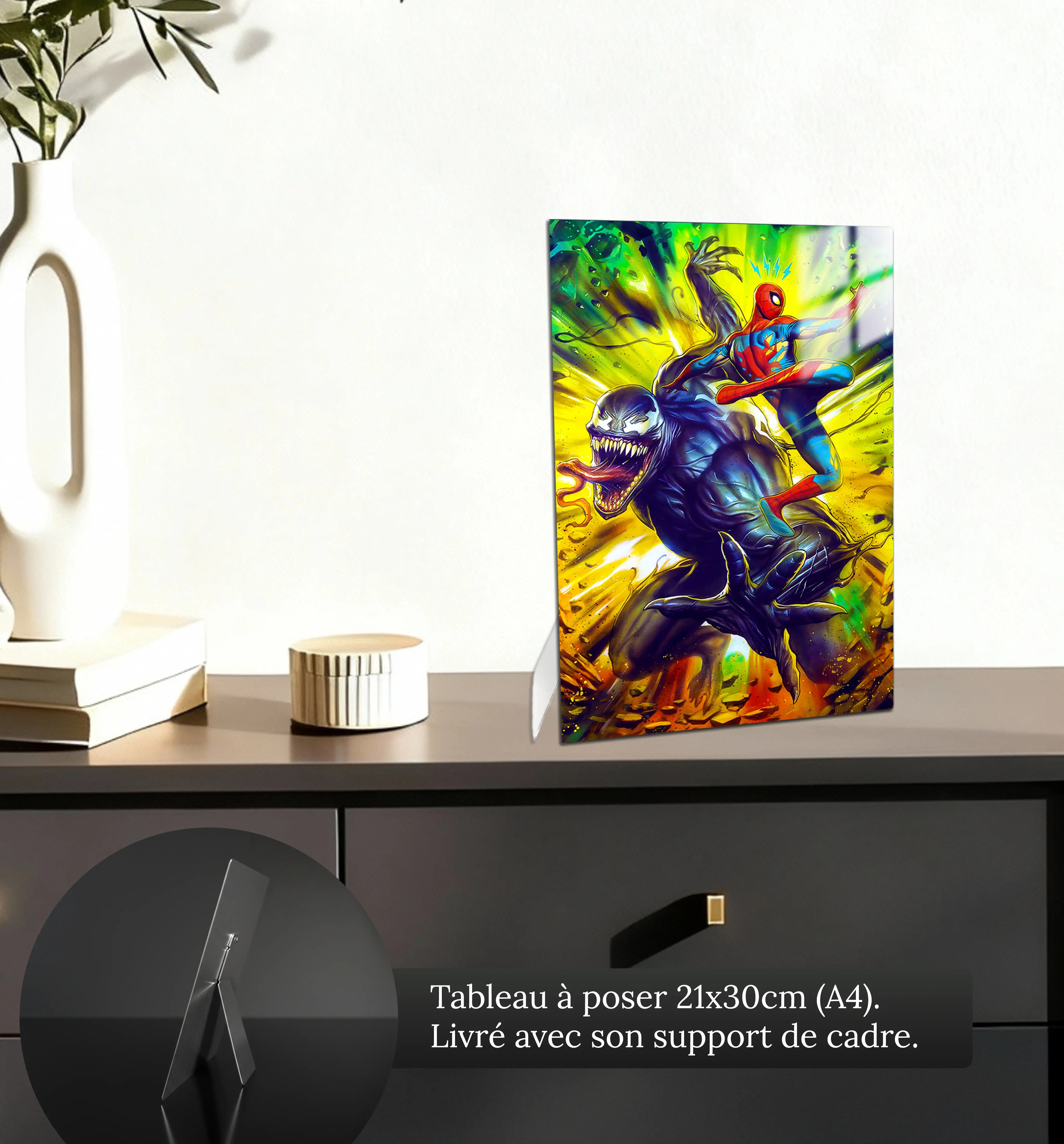 tableau-marvel-spiderman-et-venom-petit-format-a-poser-sur-meuble | DreamWay