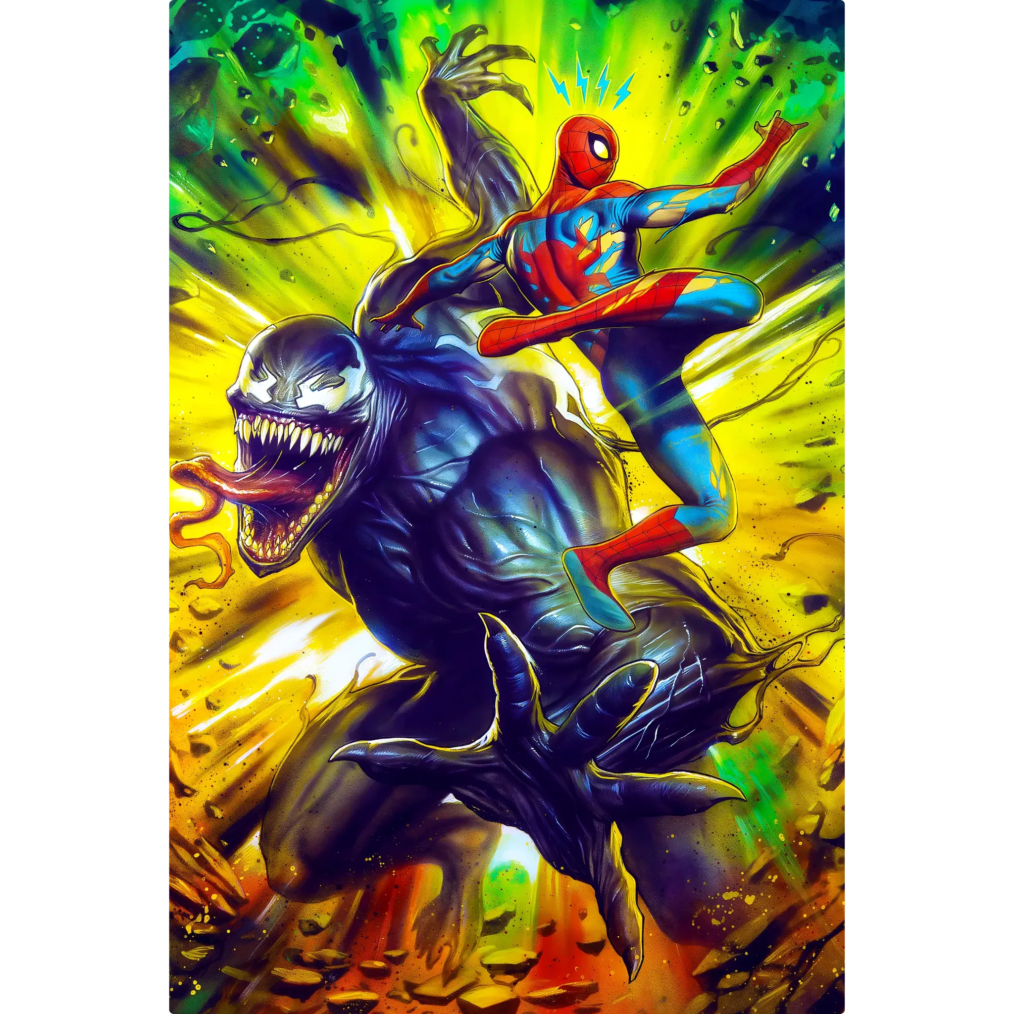 Tableau Marvel Spiderman et Venom