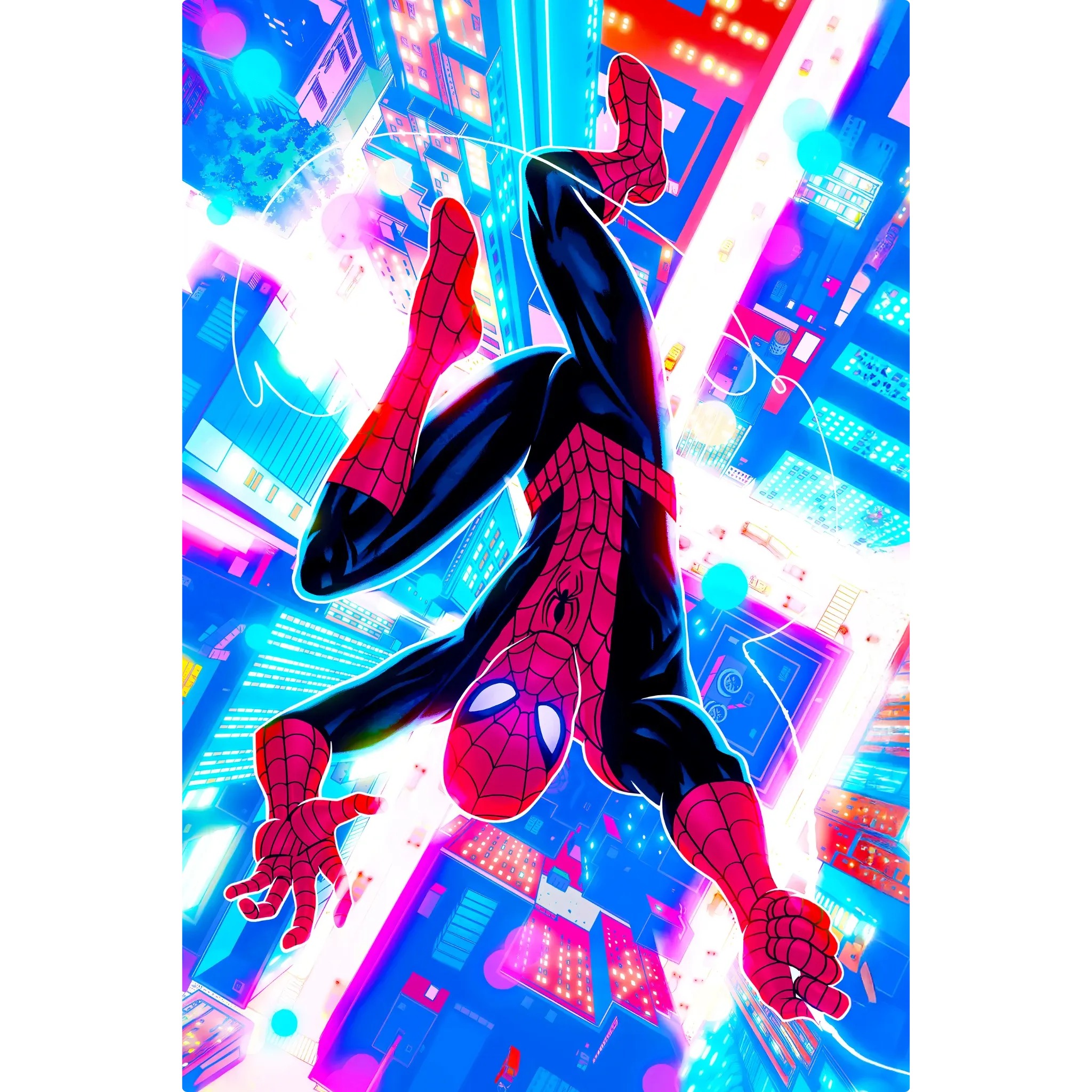 Tableau Marvel Spiderman Néon