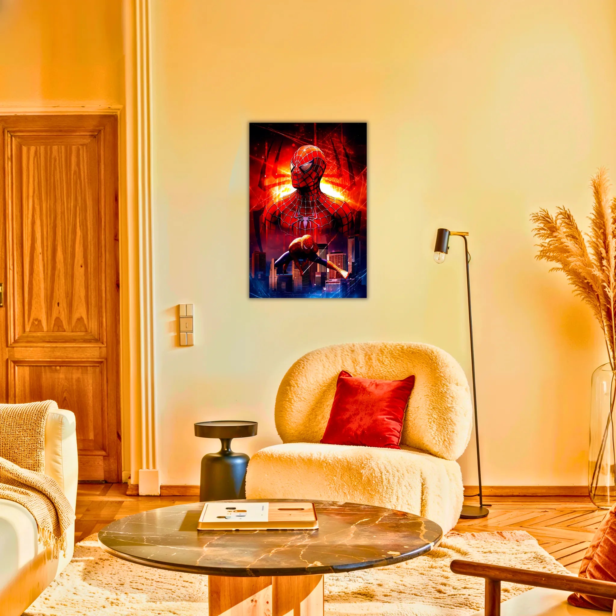 Tableau Spiderman Portrait Héros