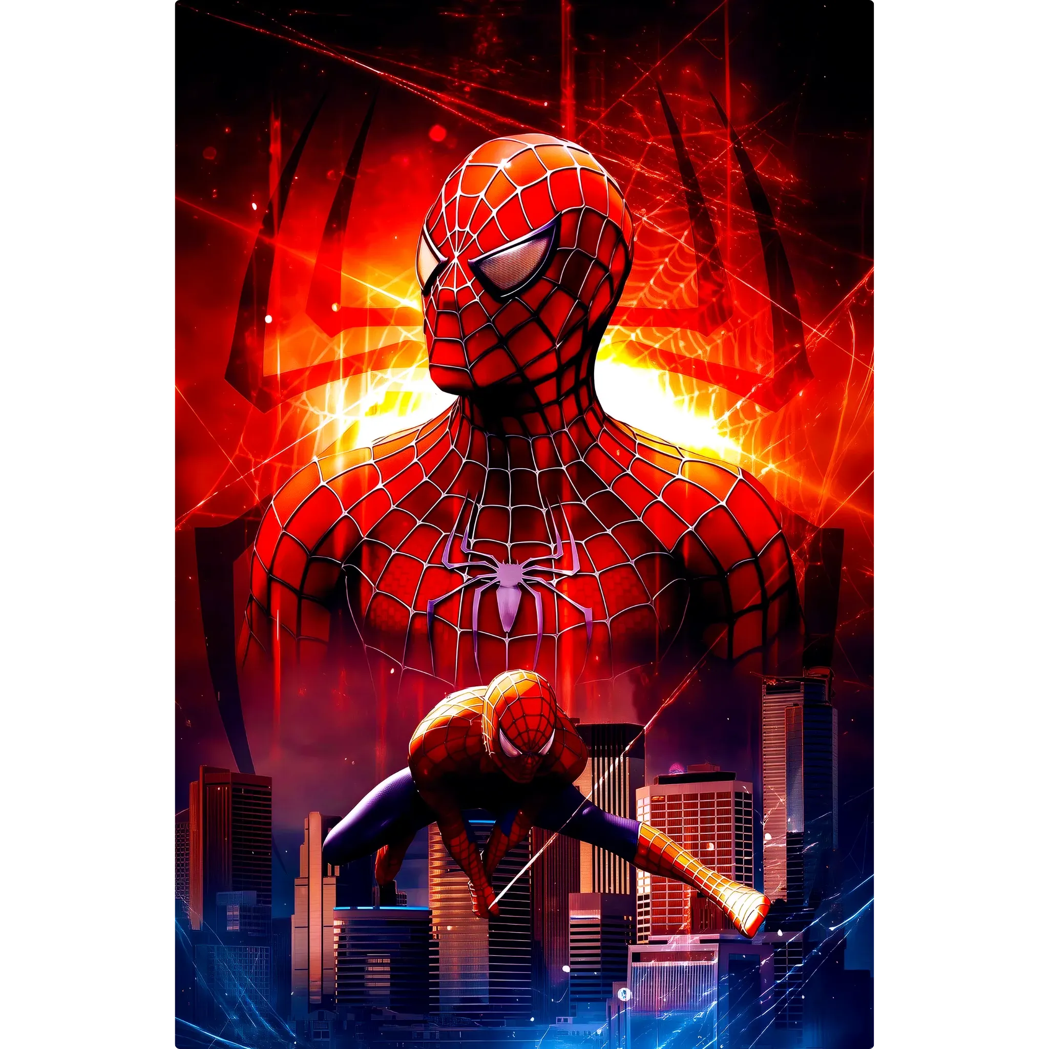 Tableau Marvel Spiderman Portrait