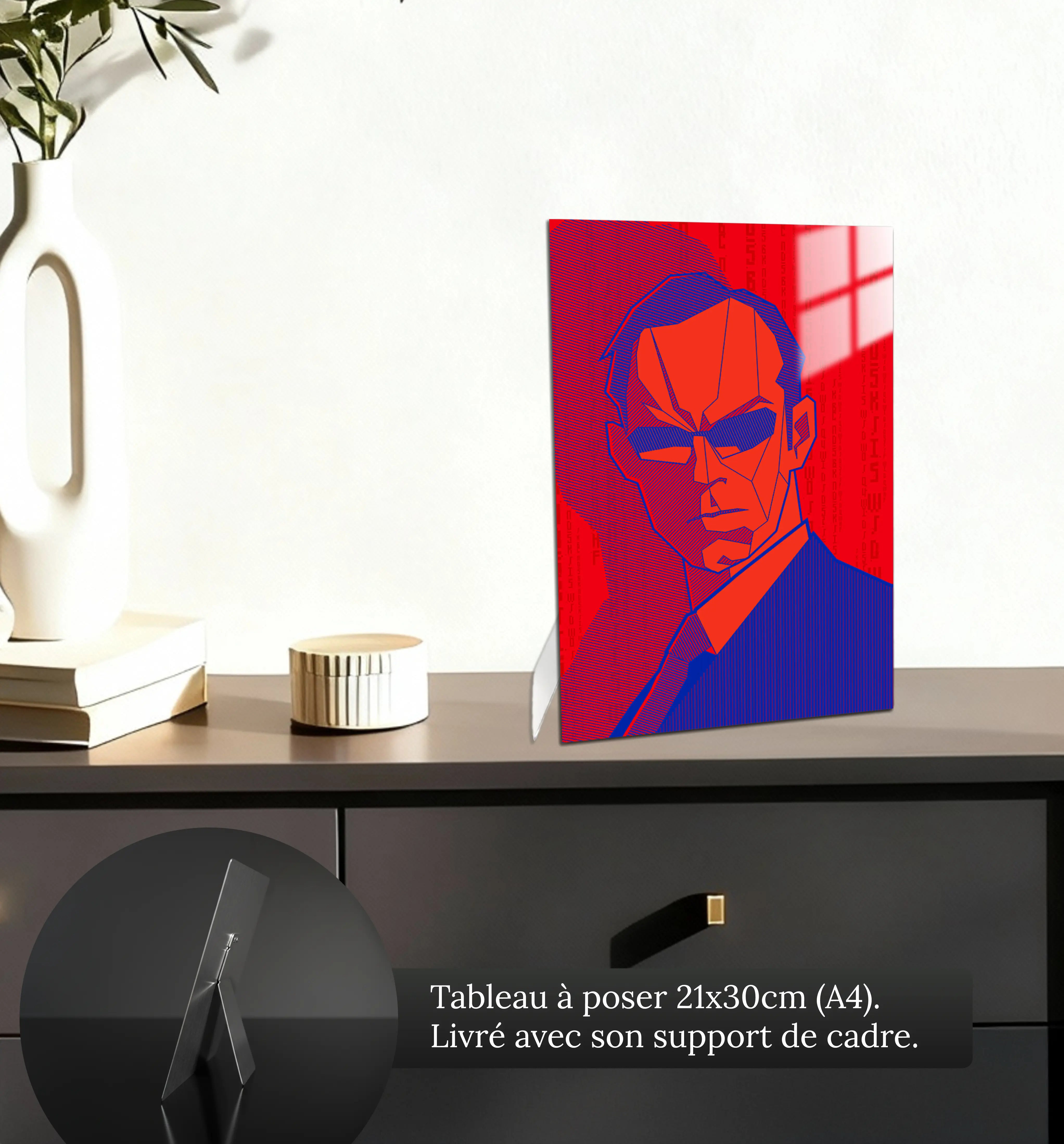 tableau-matrix-agent-smith-petit-format-a-poser-sur-meuble | DreamWay