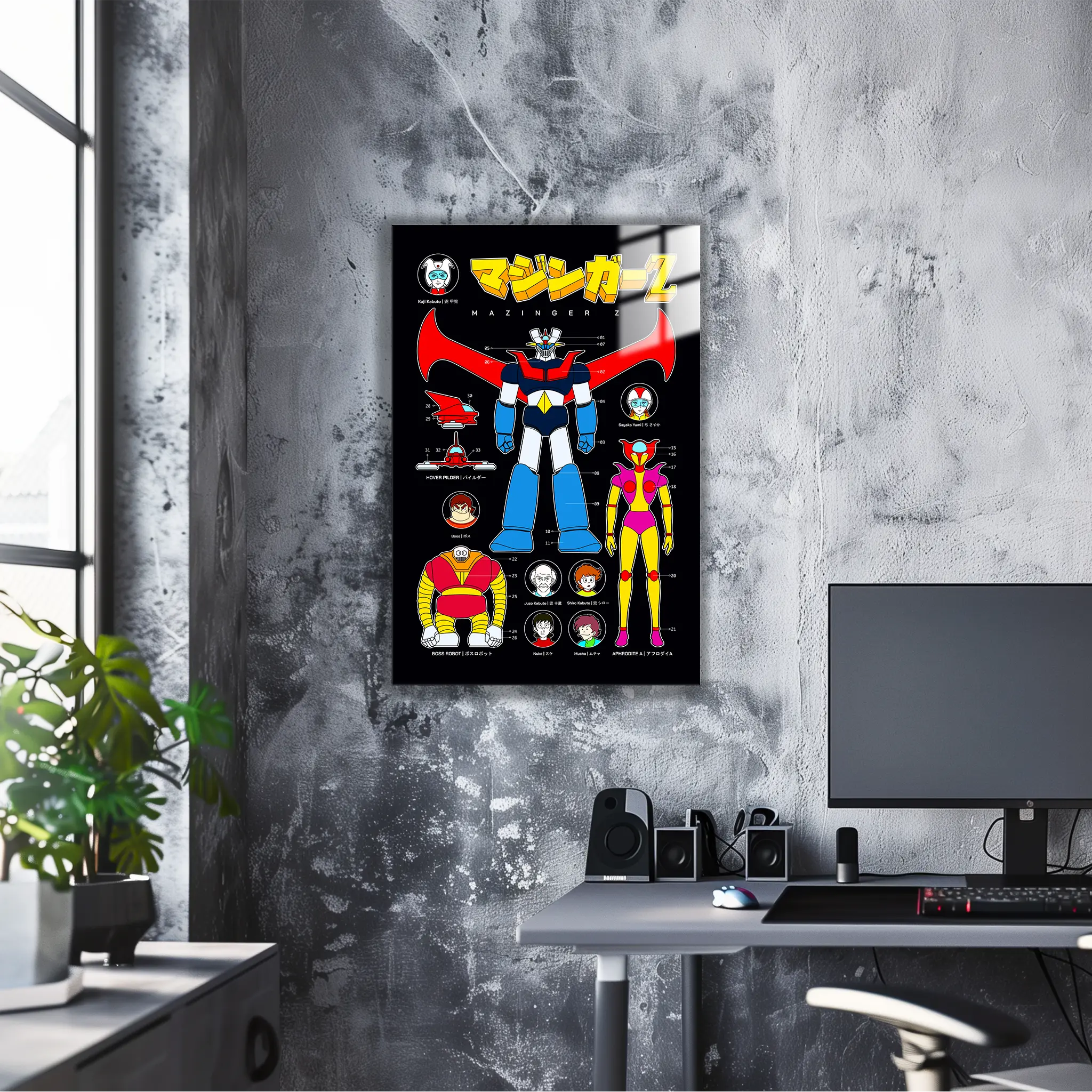 Tableau Mazinger Z Affiche