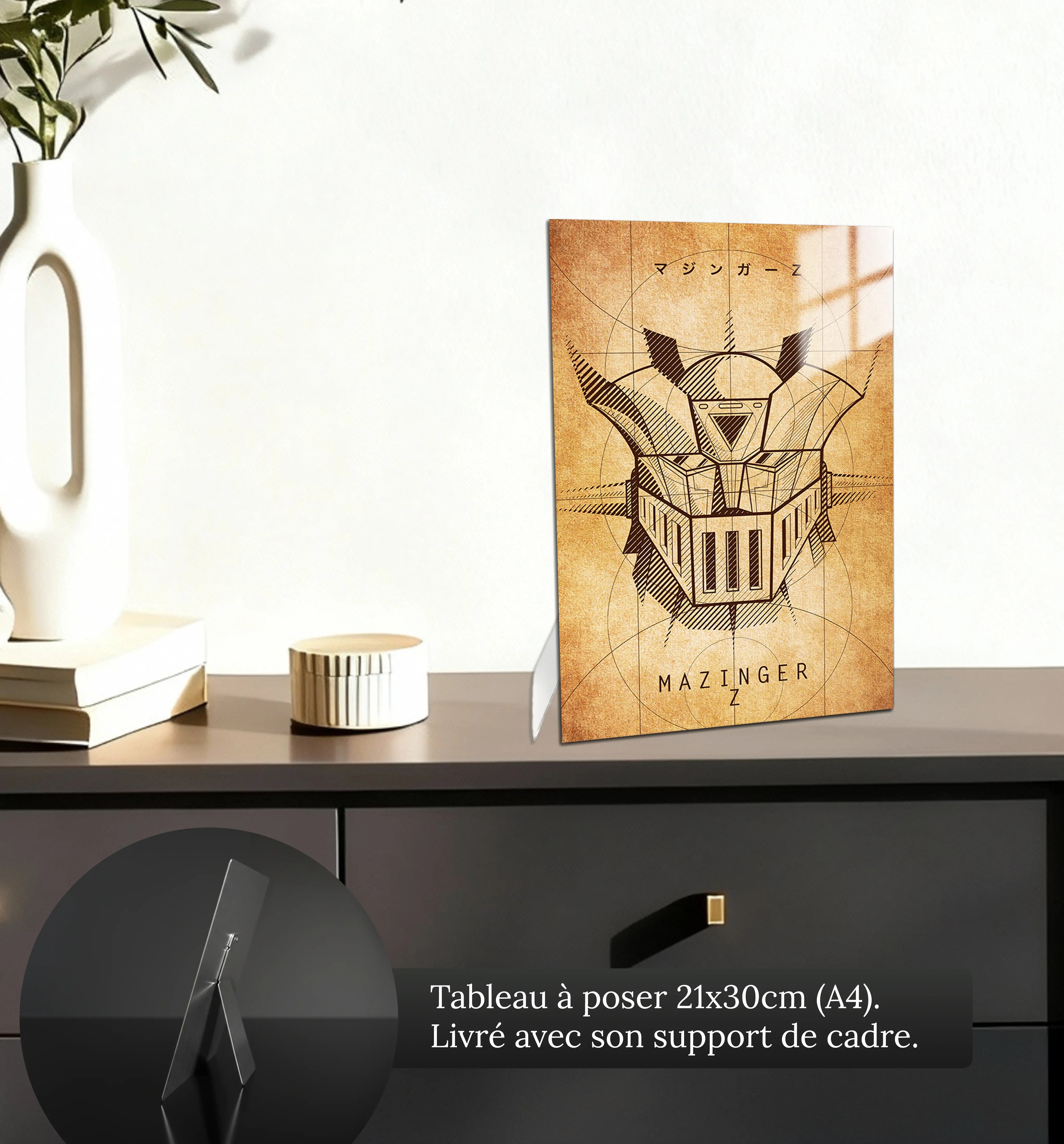 tableau-mazinger-z-affiche-retro-petit-format-a-poser-sur-meuble | DreamWay