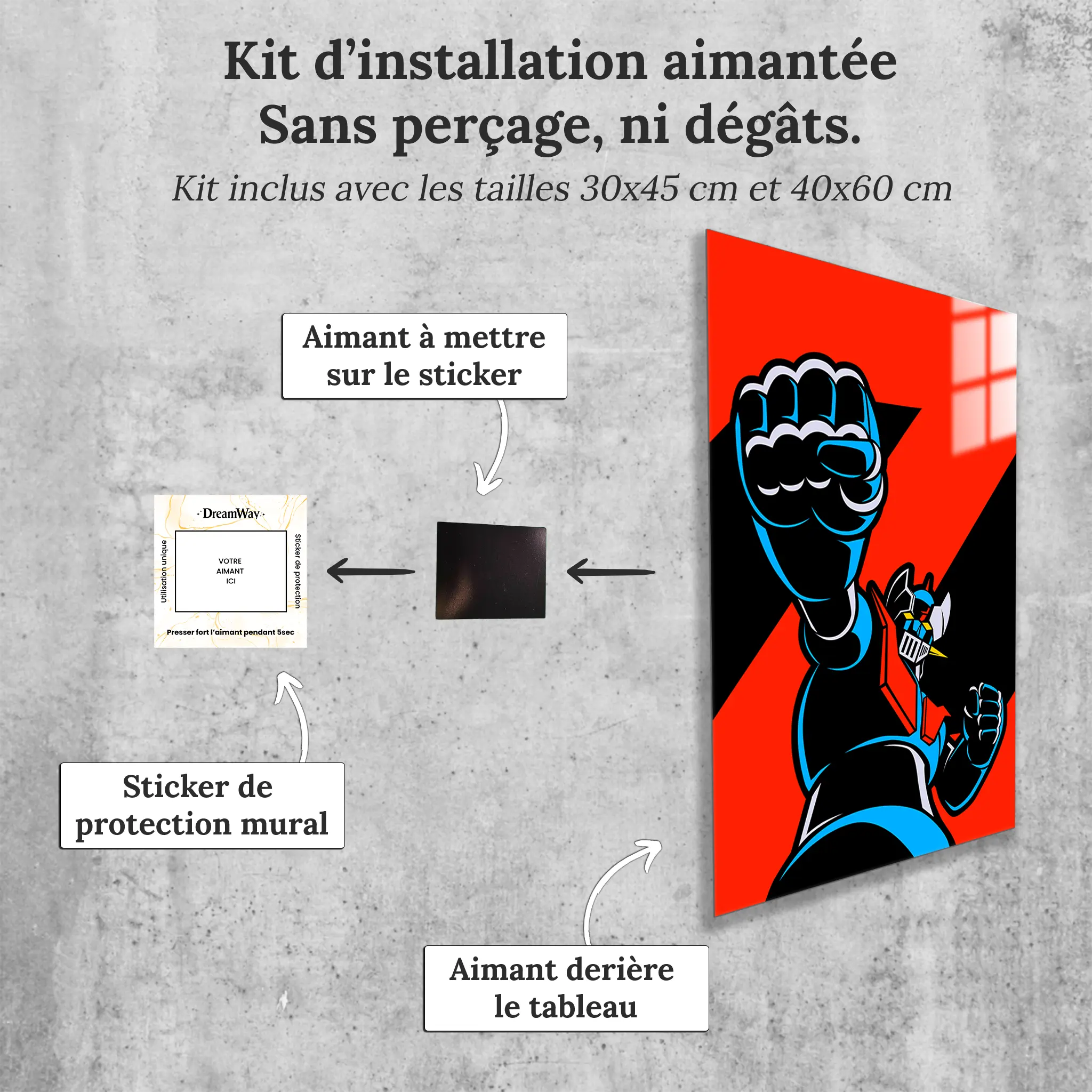 tableau-mazinger-z-avec-installation-aimantee | DreamWay