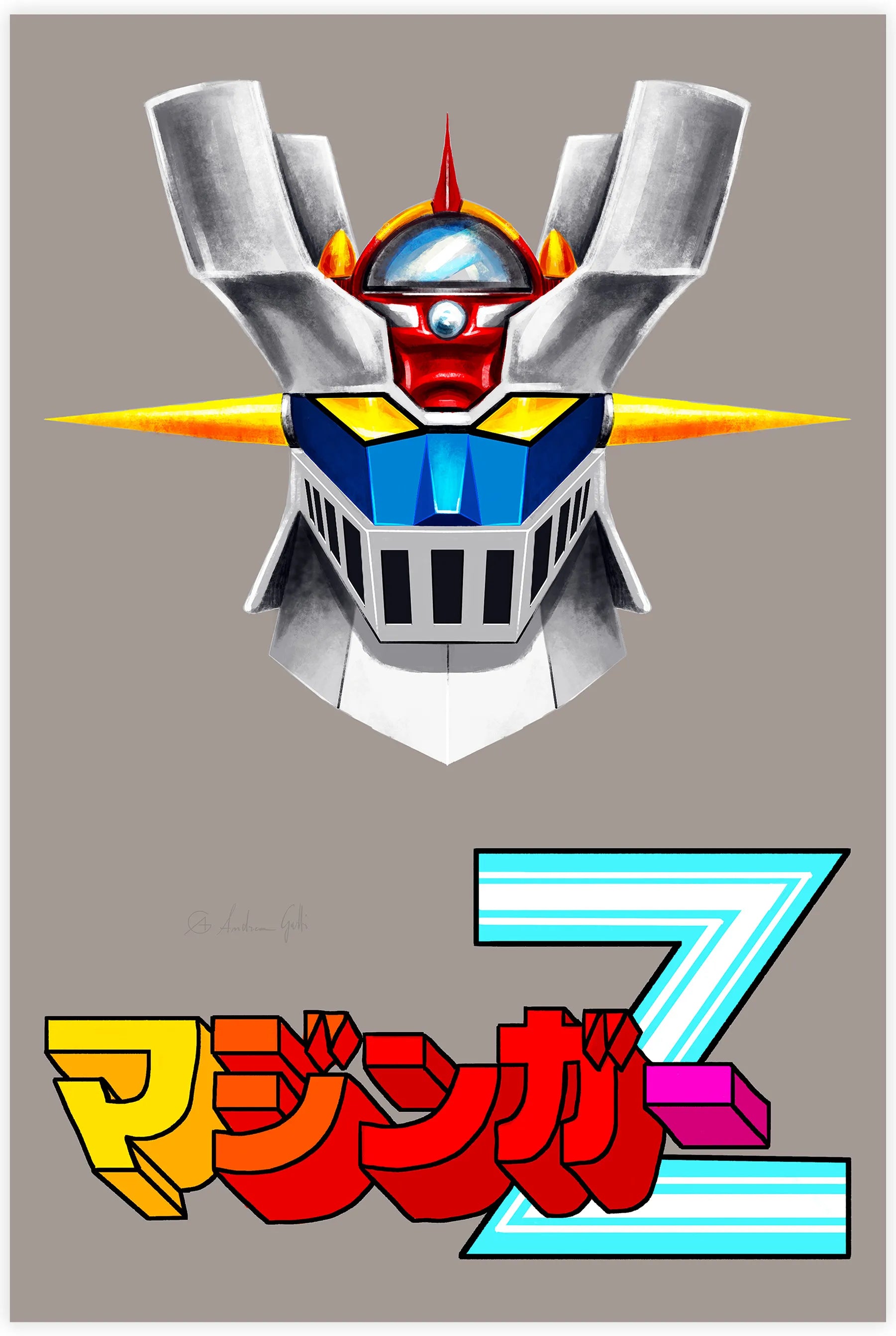 Tableau Mazinger Z Gris