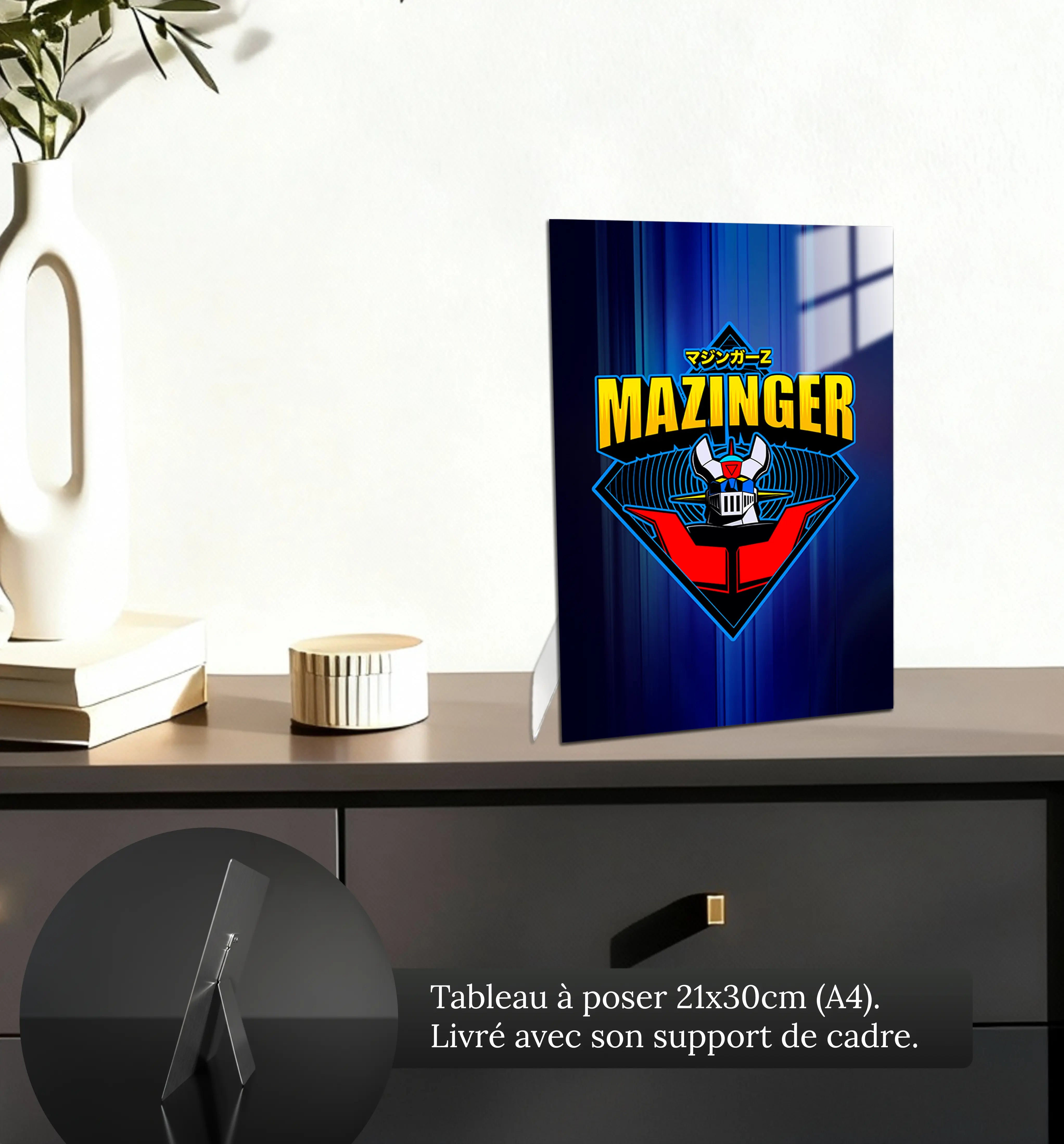 tableau-mazinger-z-logo-petit-format-a-poser-sur-meuble | DreamWay