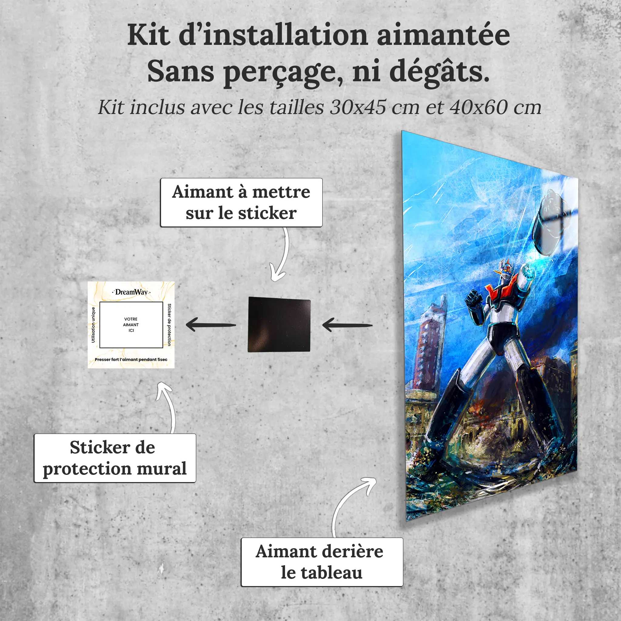 tableau-mazinger-z-turin-avec-installation-aimantee | DreamWay