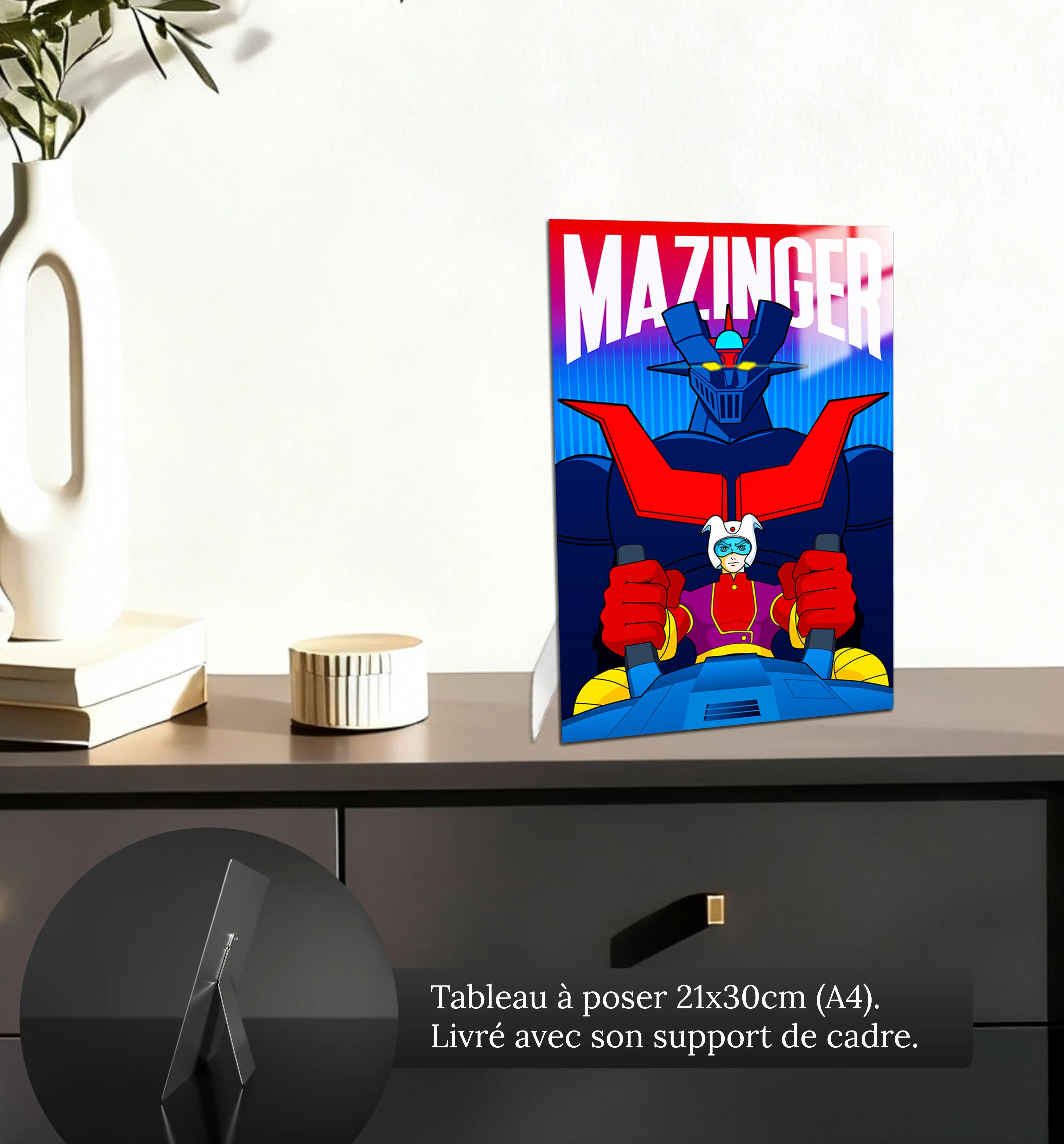 tableau-mazinger-z-vaisseau-petit-format-a-poser-sur-meuble | DreamWay