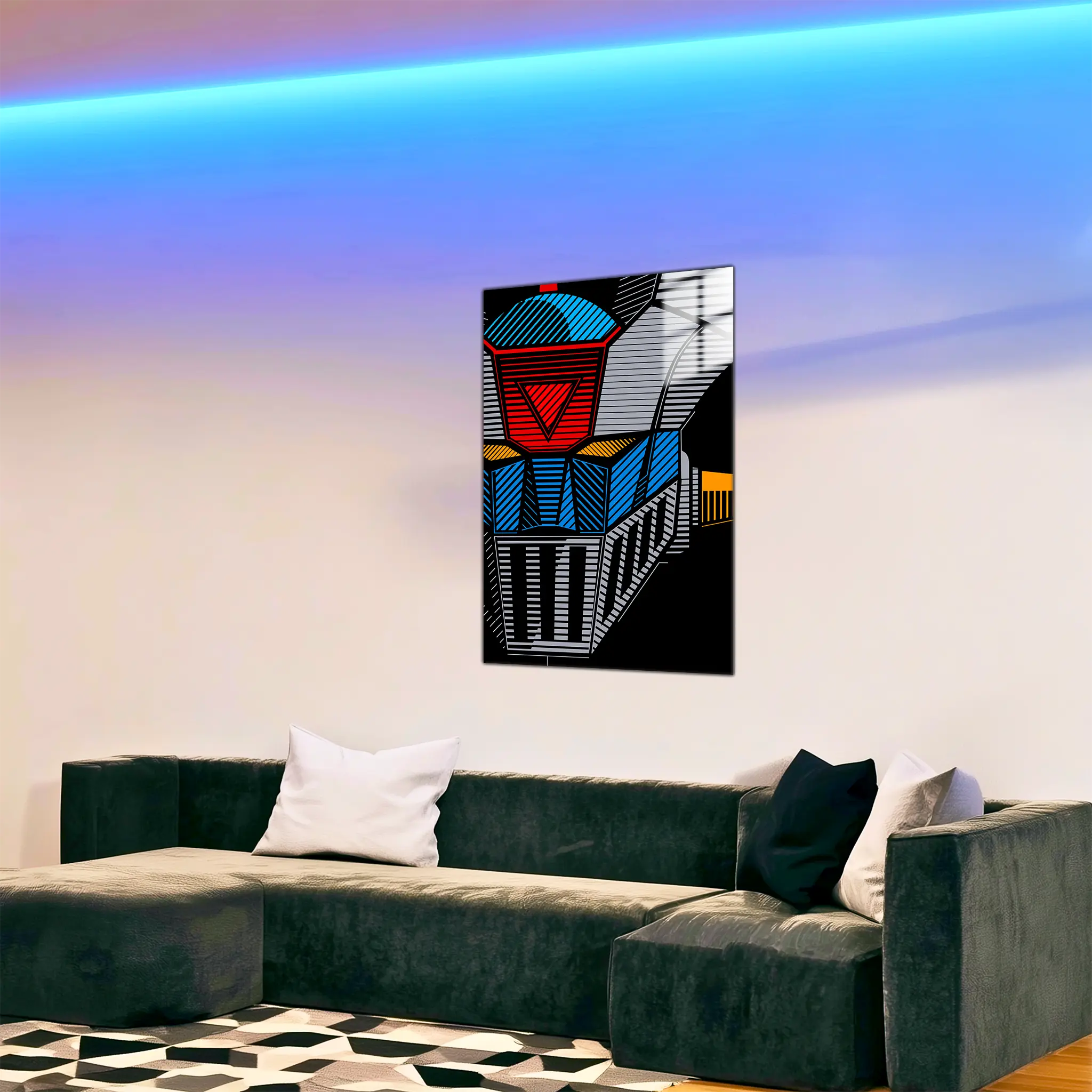 tableau-mazinger-z-visage-dans-le-salon | DreamWay