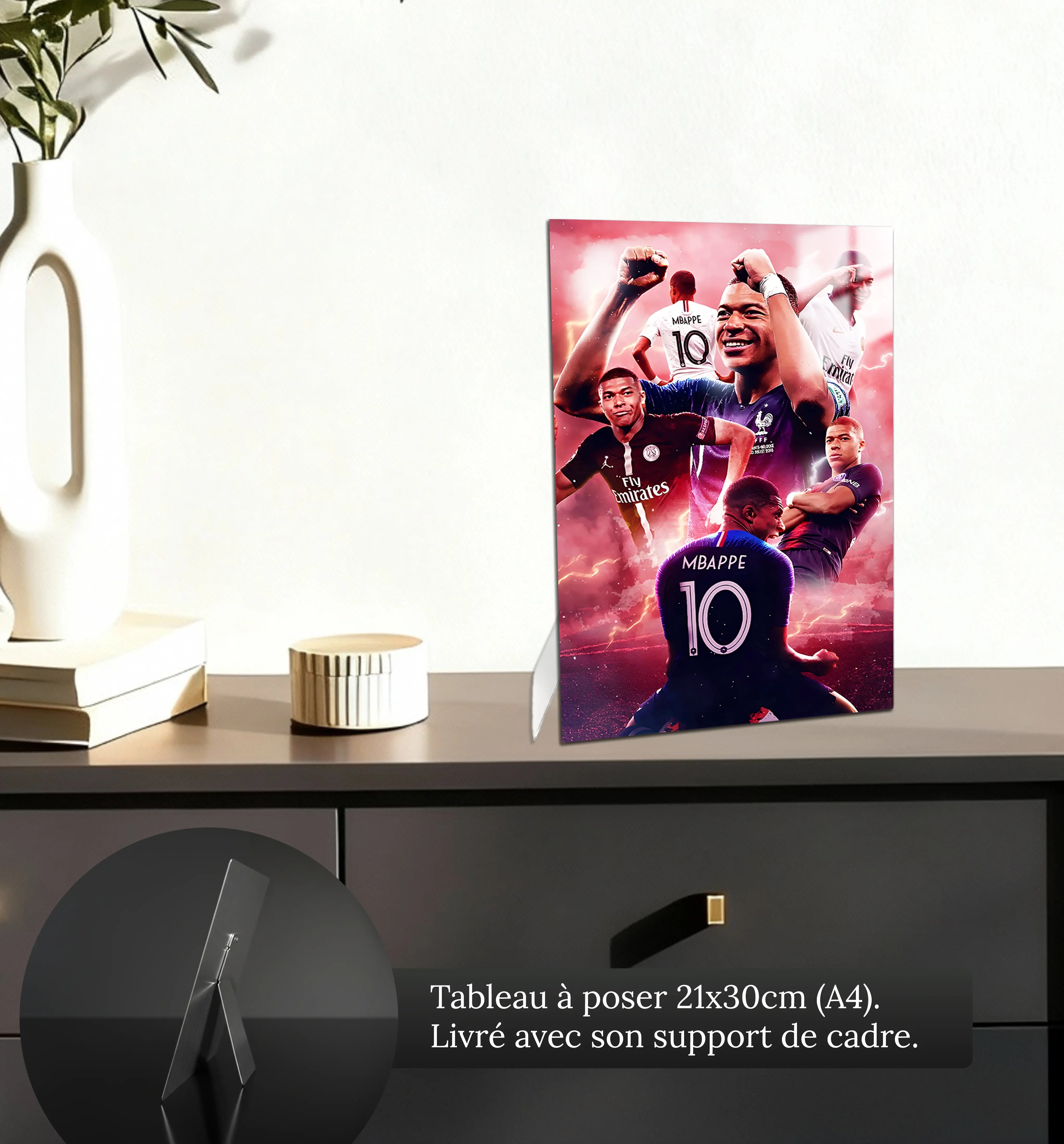 tableau-mbappe-psg-petit-format-a-poser-sur-meuble | DreamWay