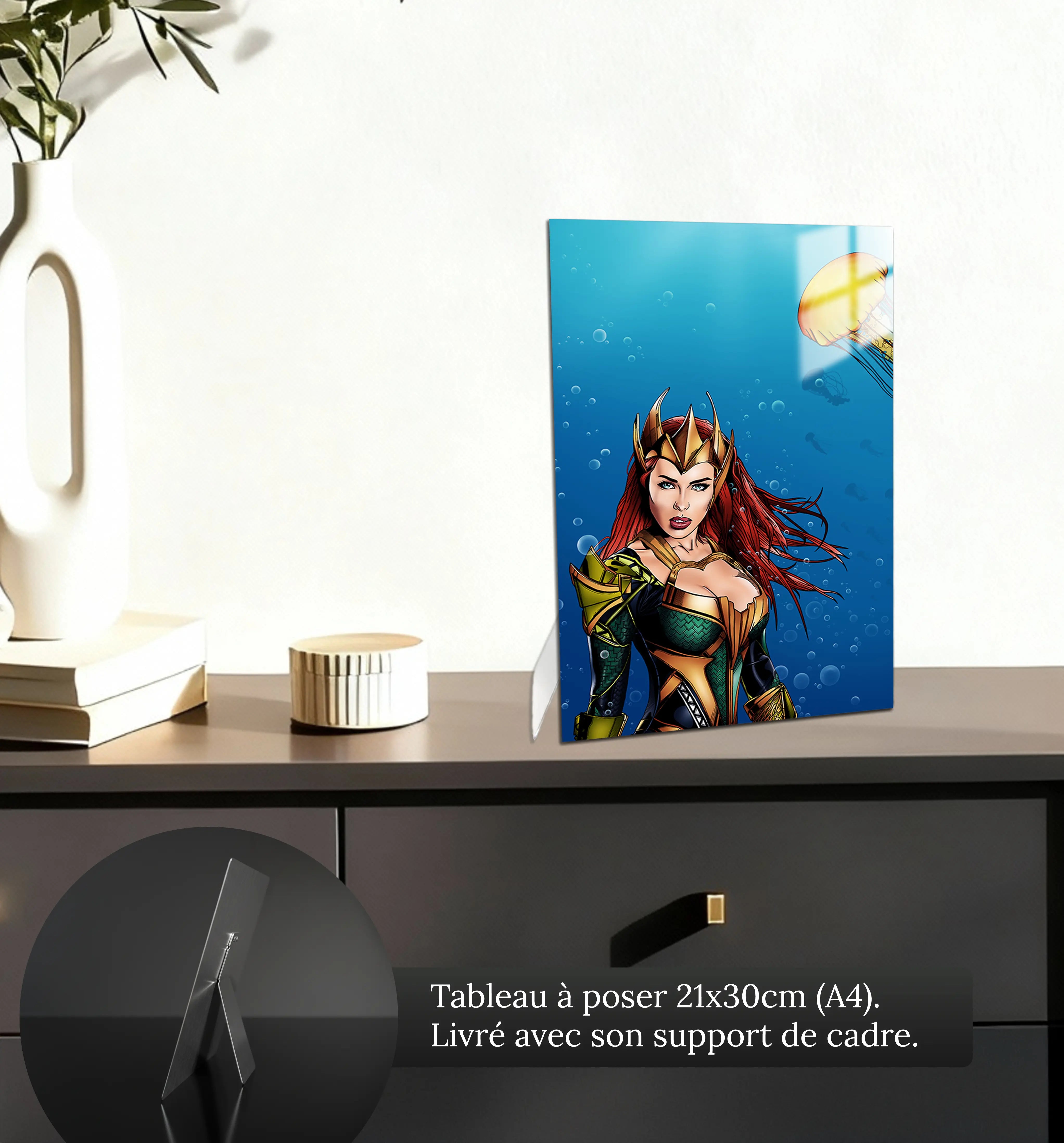 tableau-mera-aquaman-petit-format-a-poser-sur-meuble | DreamWay