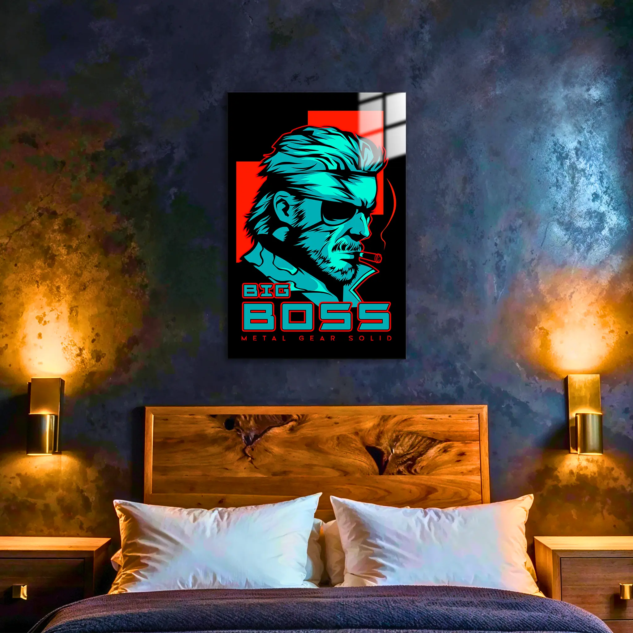 Tableau Metal Gear Solid Big Boss Portrait