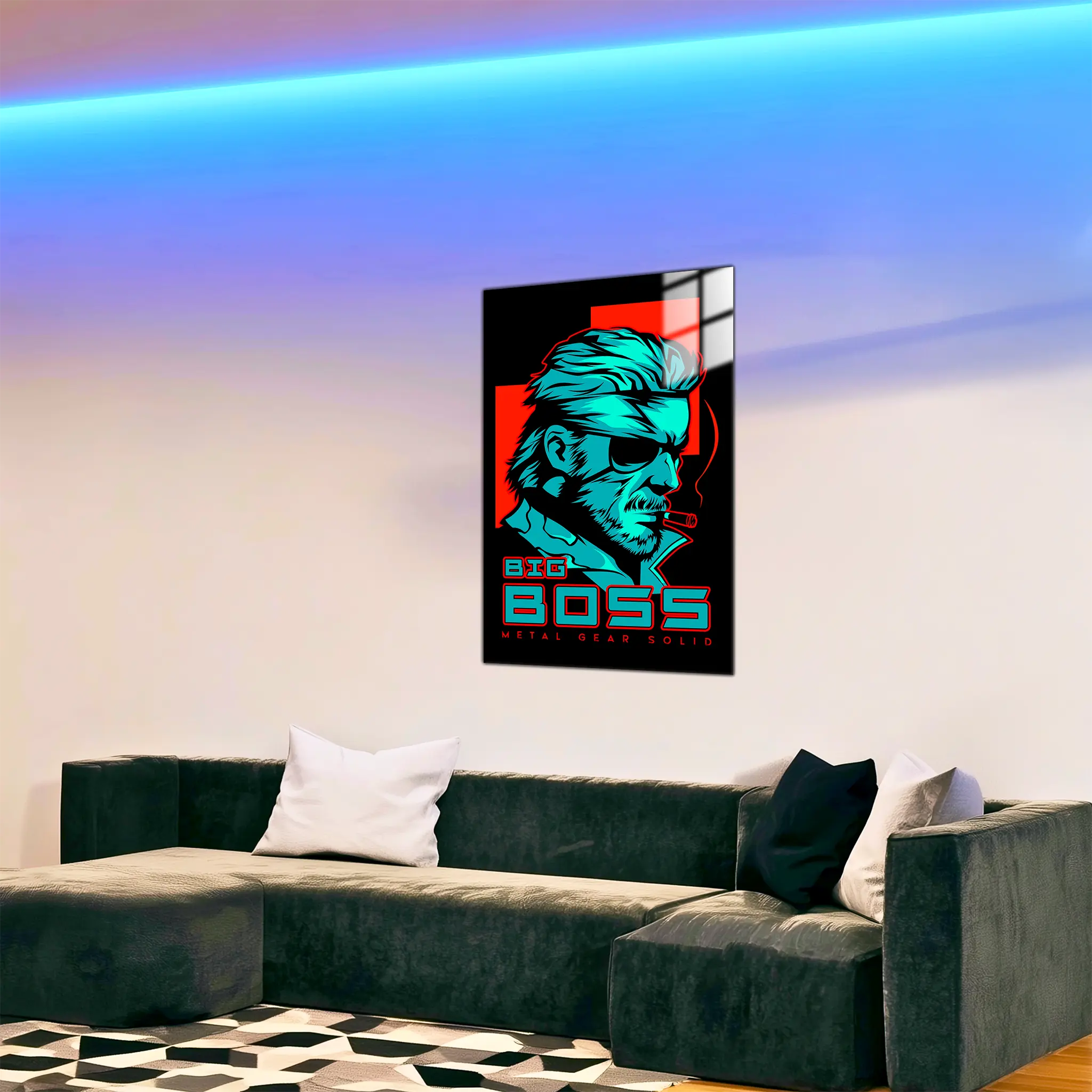 Tableau Metal Gear Solid Big Boss Portrait
