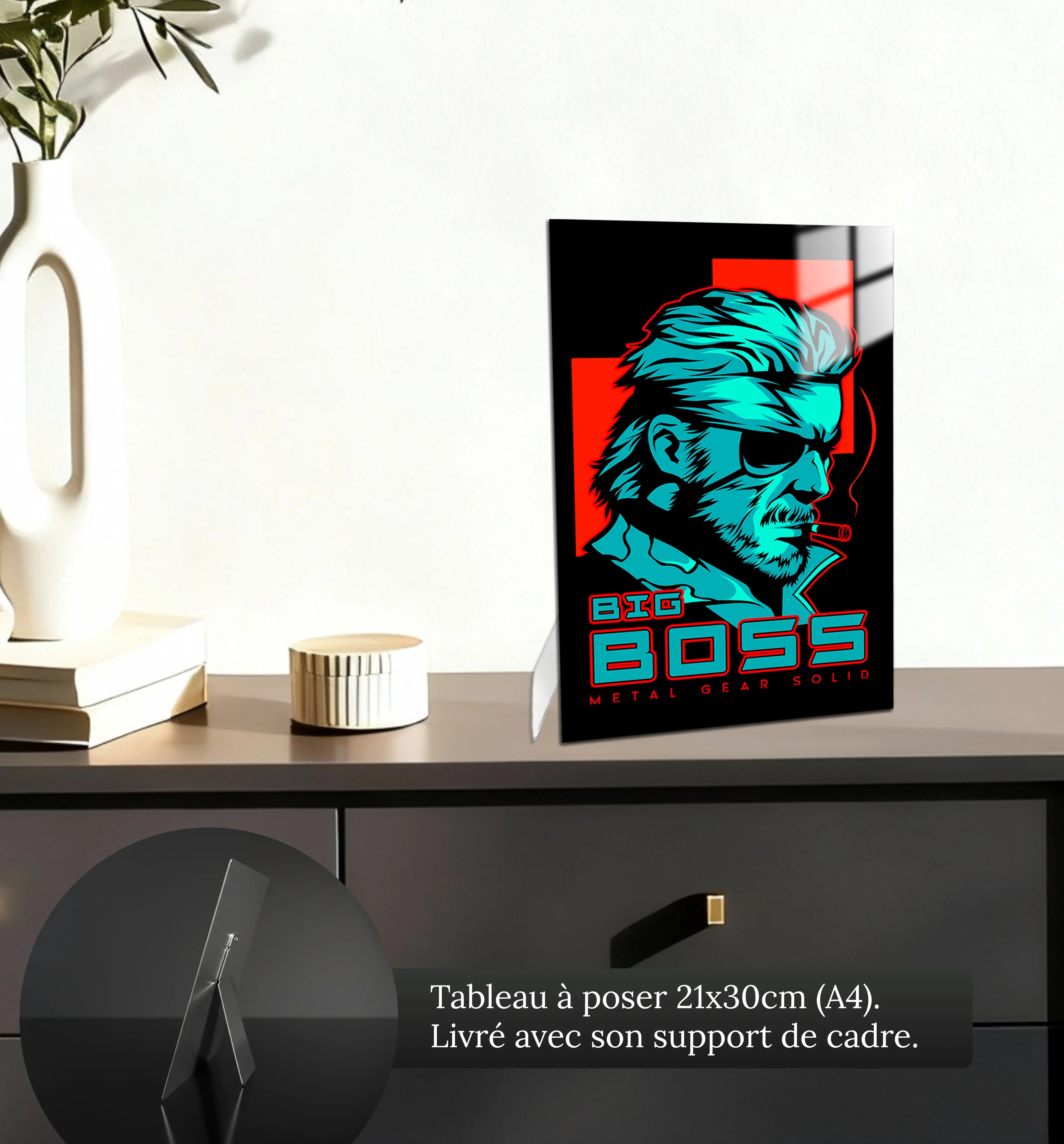 Tableau Metal Gear Solid Big Boss Portrait