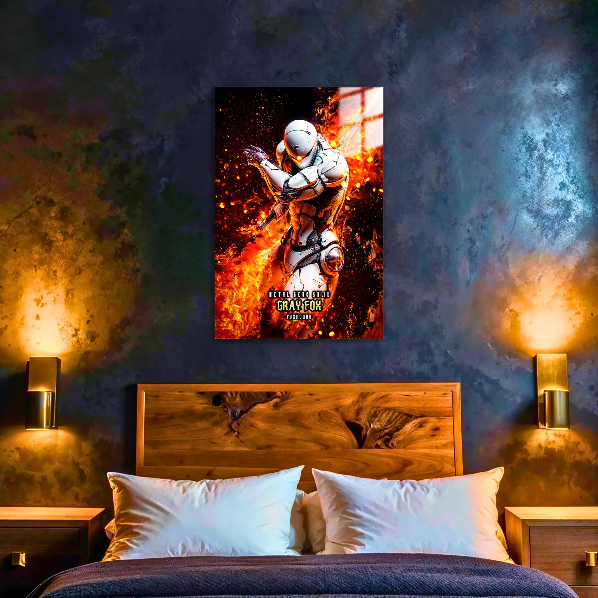 tableau-metal-gear-solid-grey-fox-cyborg-ninja-dans-la-chambre | DreamWay