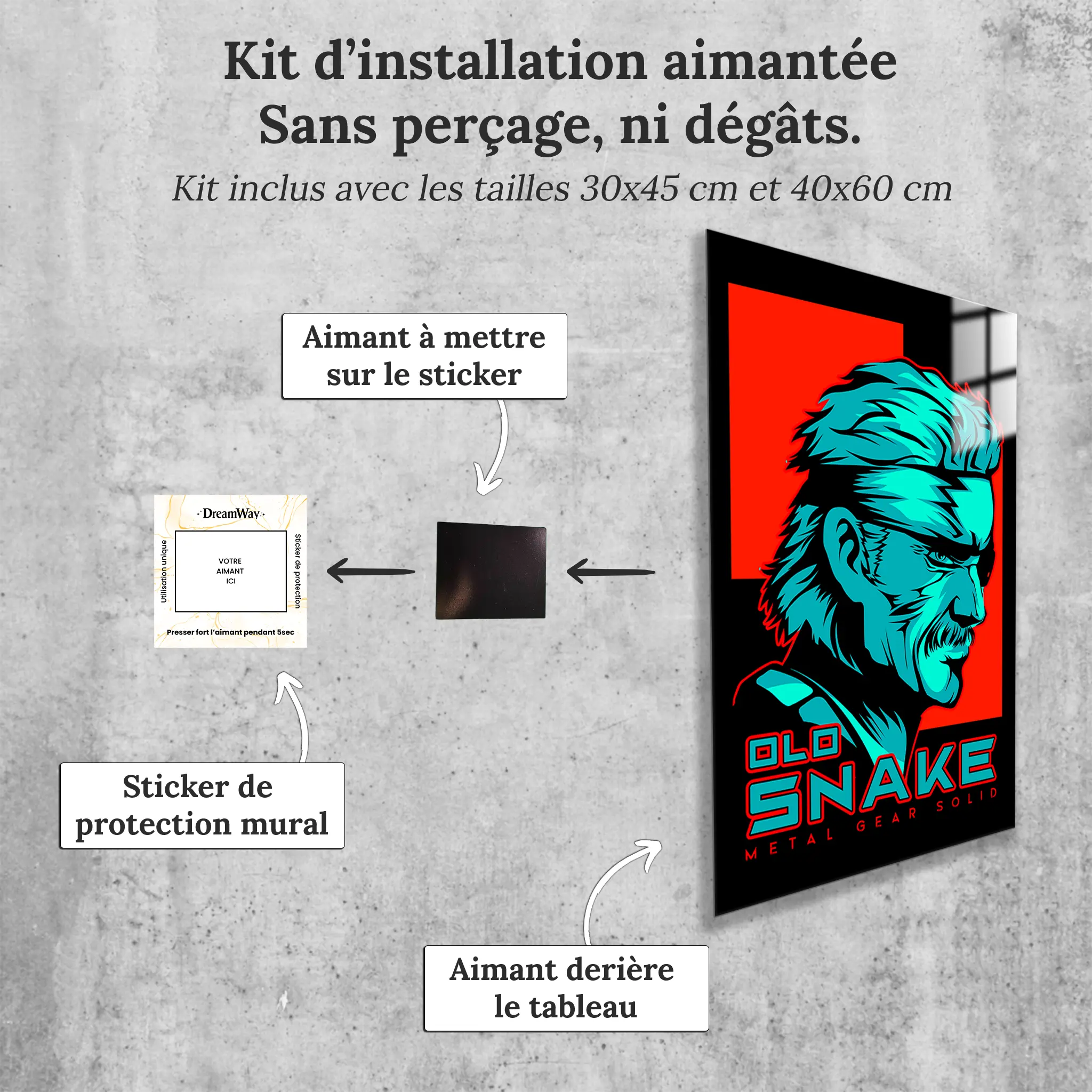 Tableau Metal Gear Solid Olo Snake