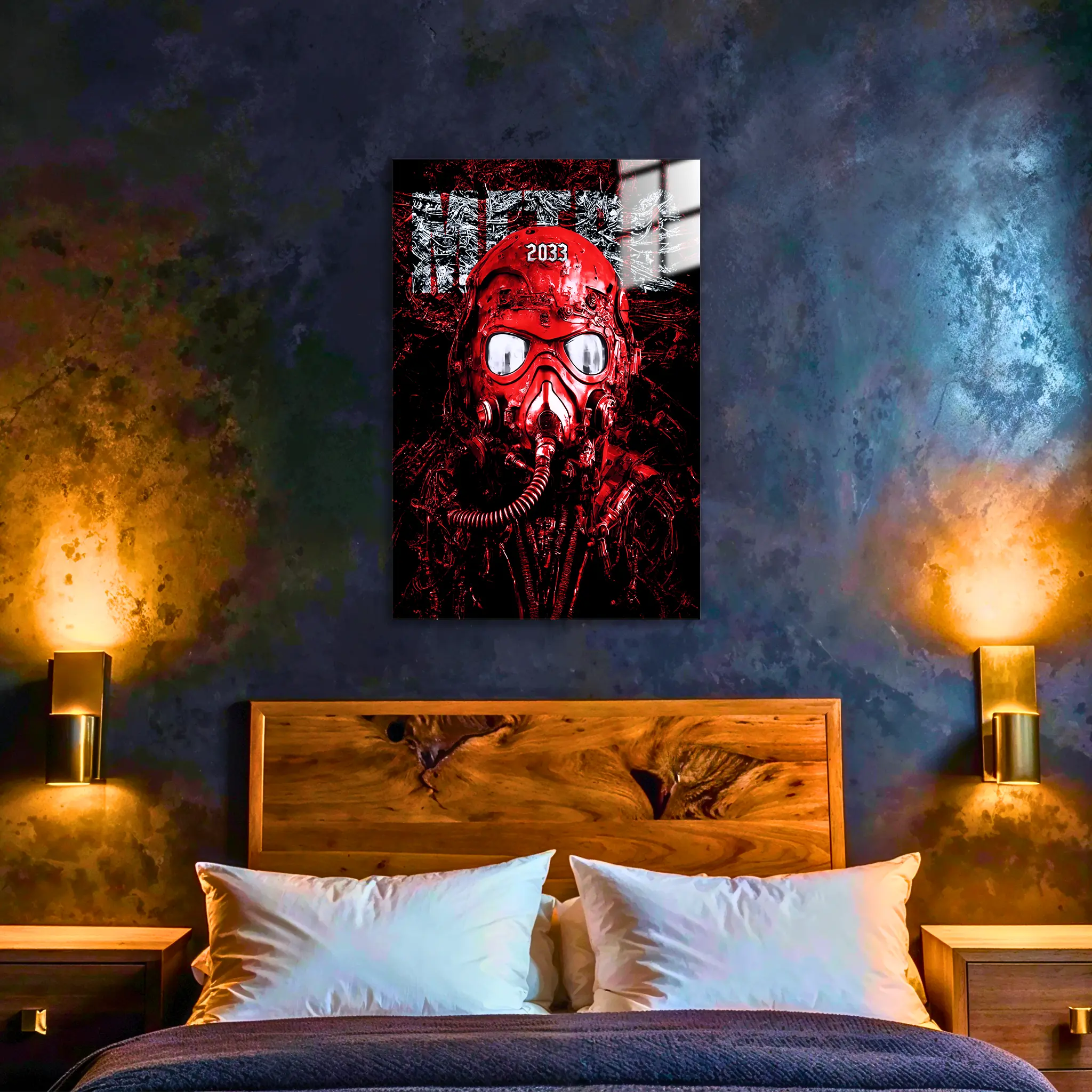 tableau-metro-2033-masque-rouge-artyom-dans-la-chambre | DreamWay