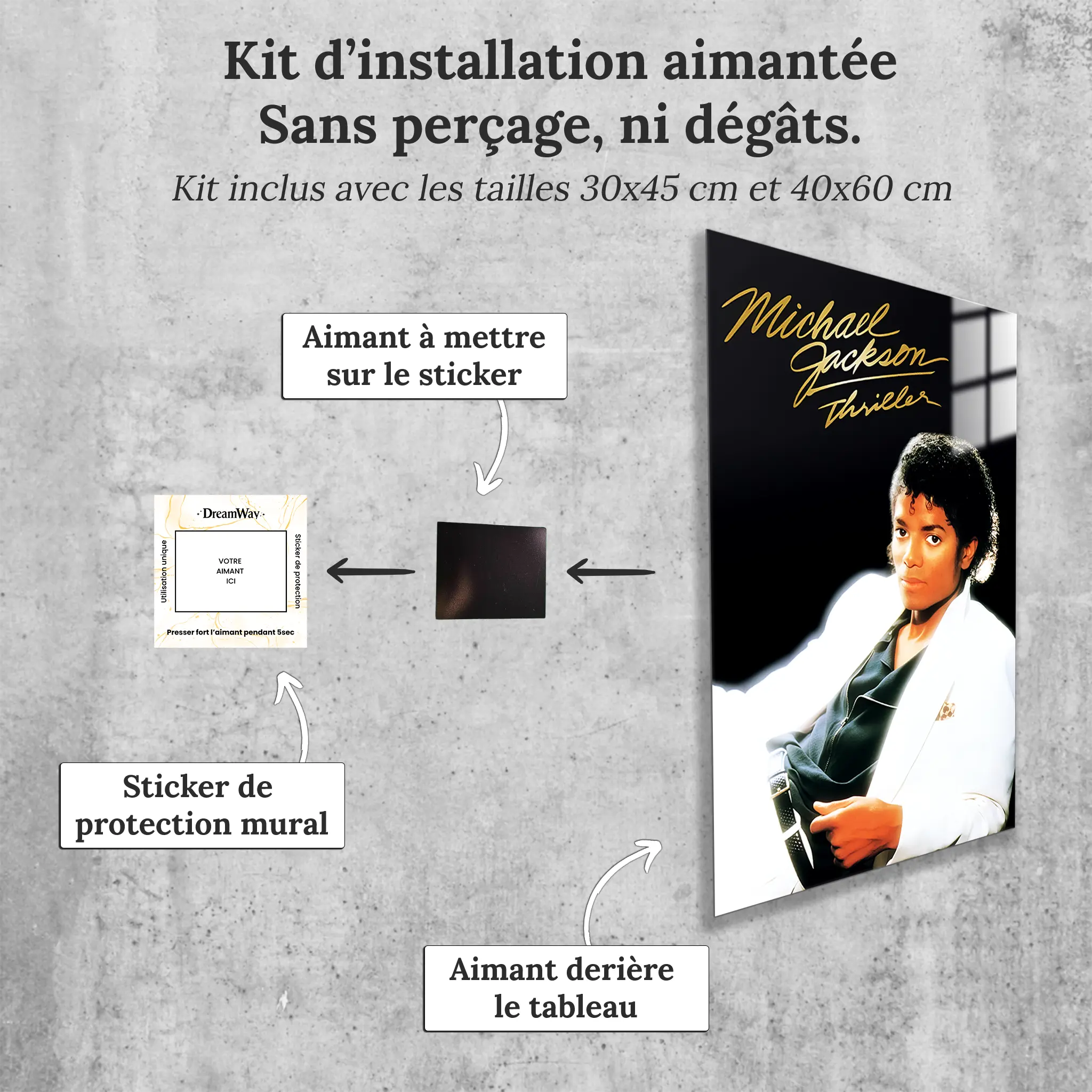 Tableau Michael Jackson Portrait