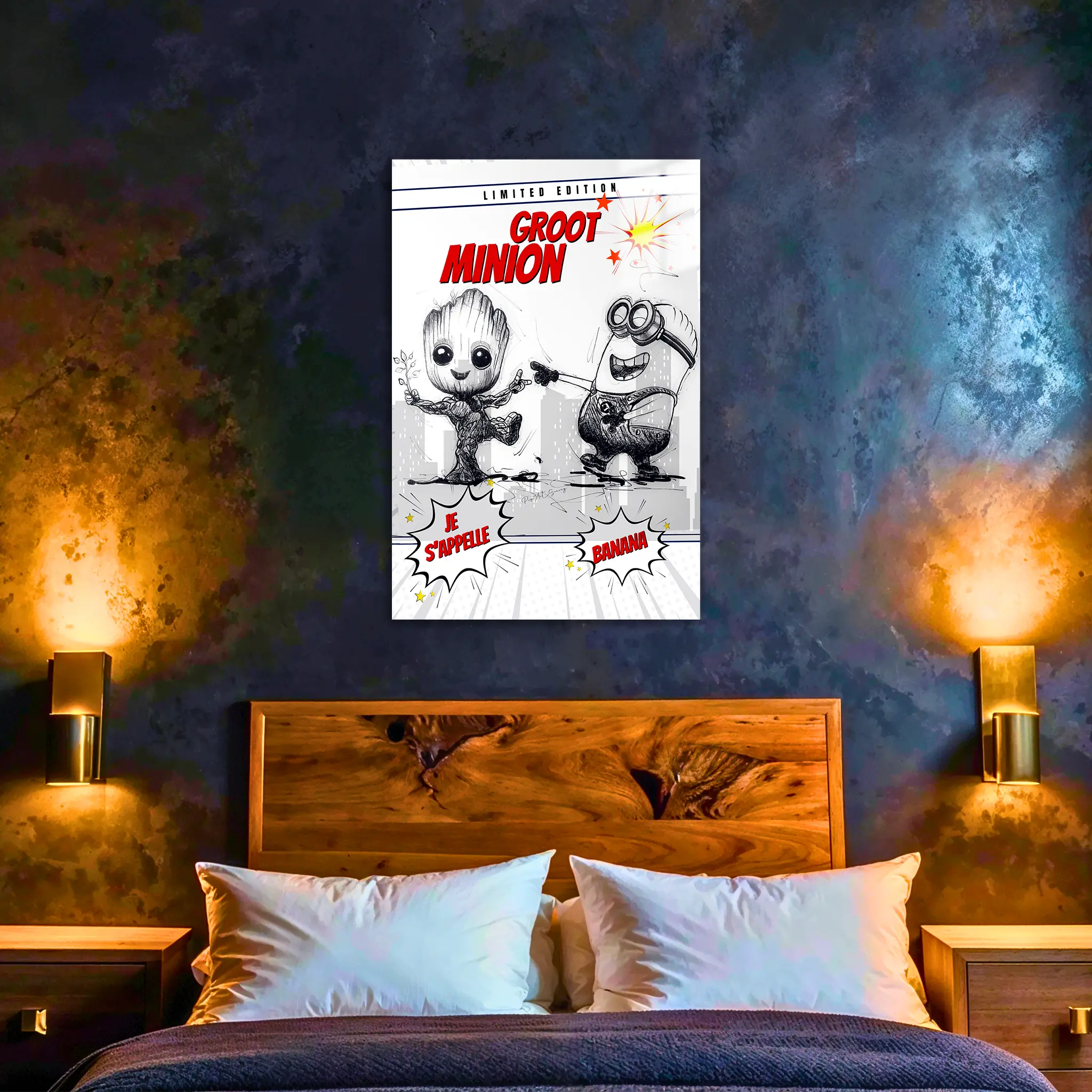 tableau-minion-et-groot-dans-la-chambre | DreamWay