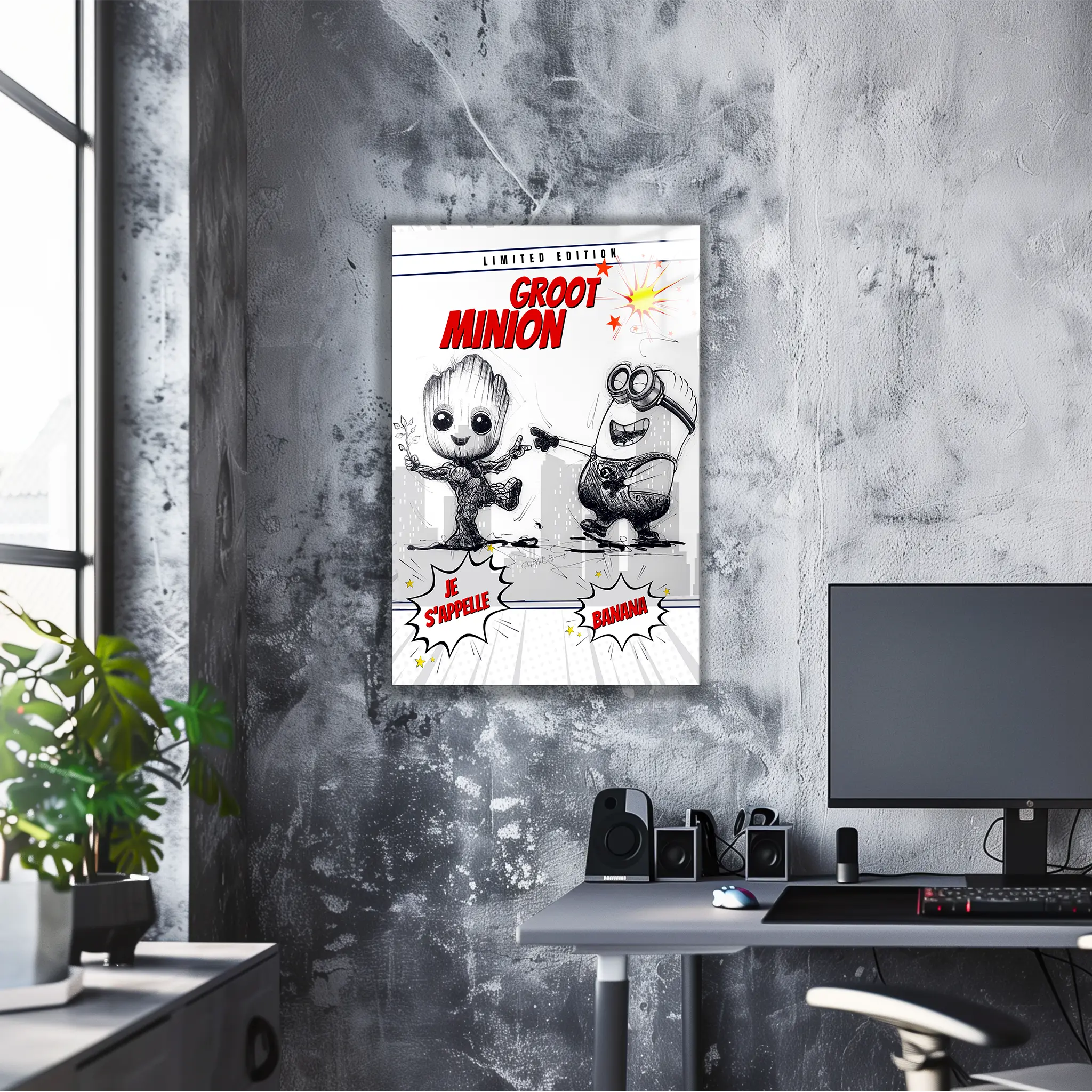 Tableau Minion Et Groot