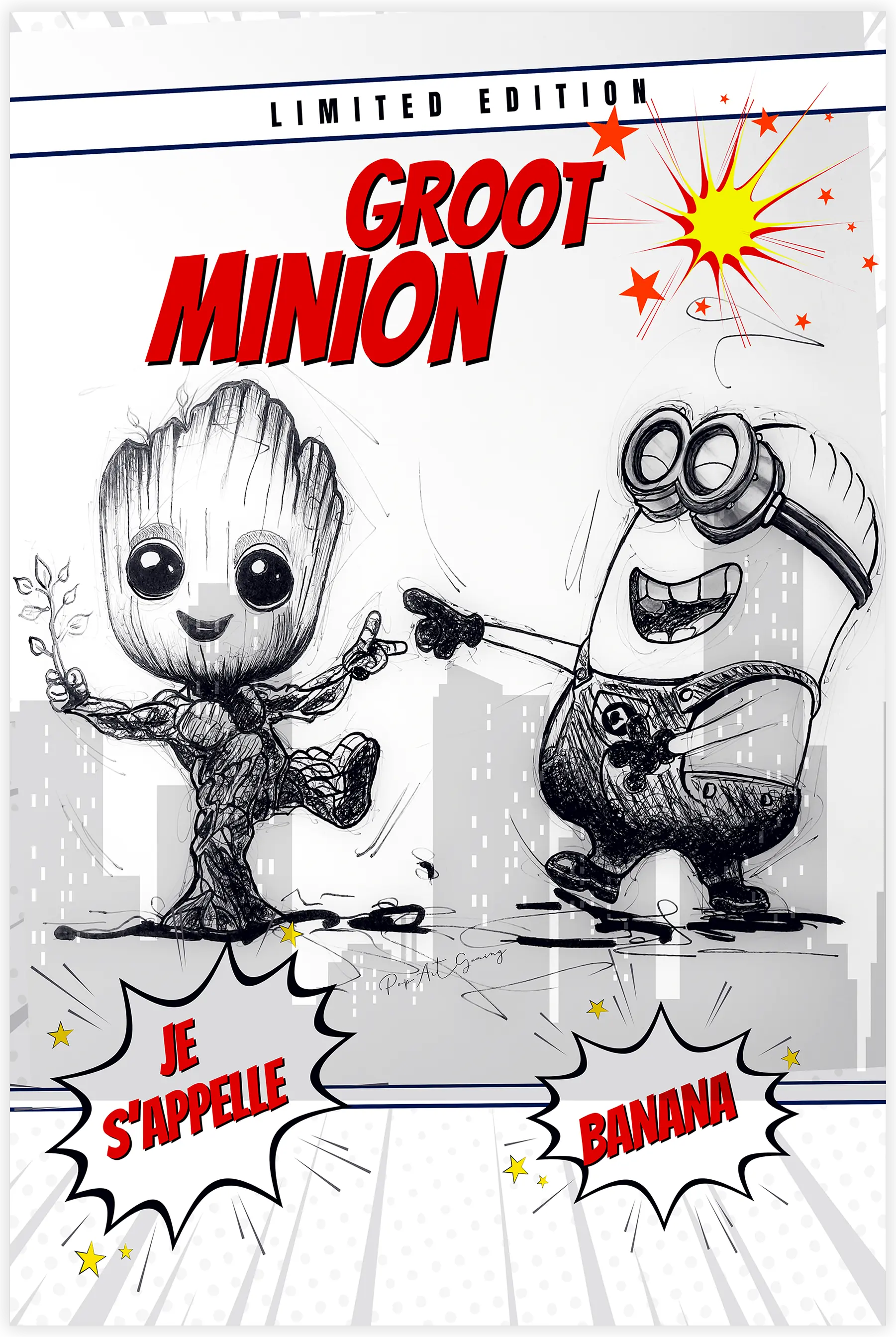 Tableau Minion Et Groot