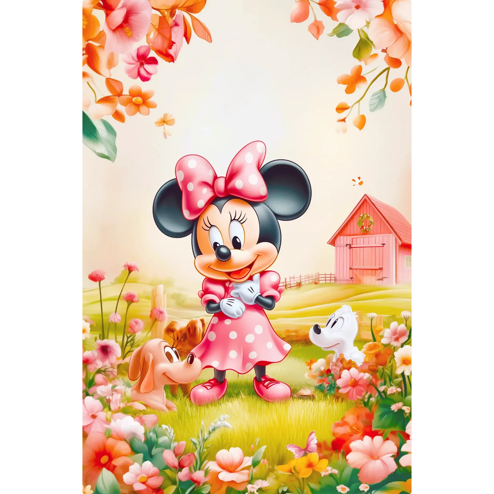 Tableau Disney Minnie Paysage