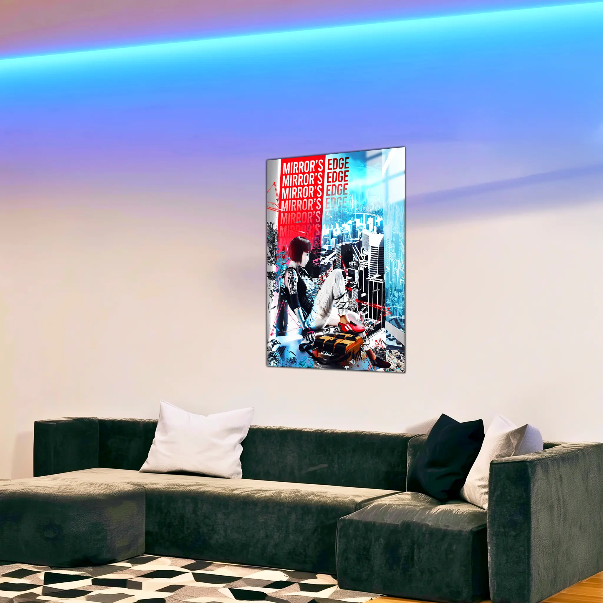 tableau-mirror-edge-faith-connors-dans-le-salon | DreamWay