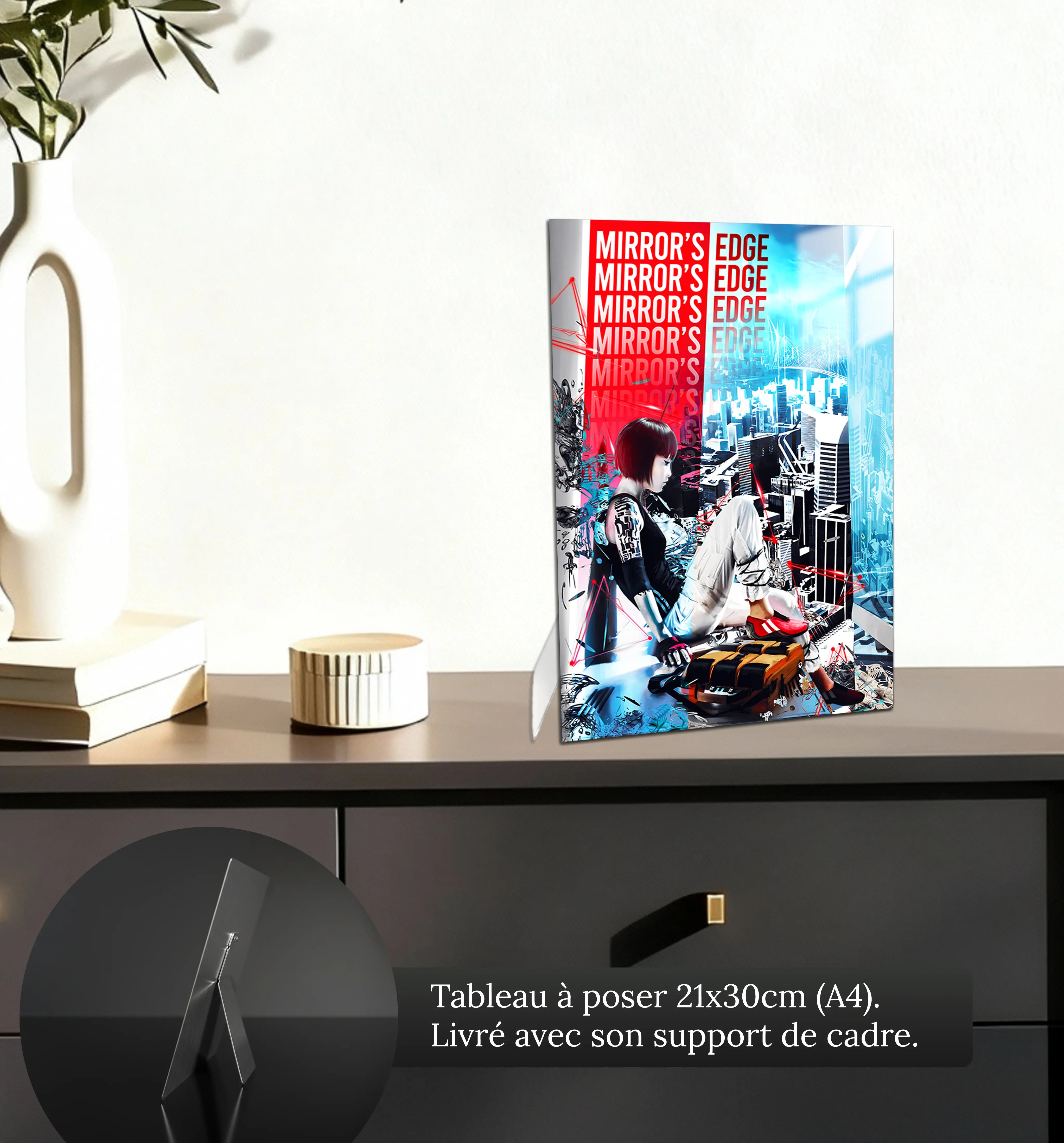 tableau-mirror-edge-faith-connors-petit-format-a-poser-sur-meuble | DreamWay