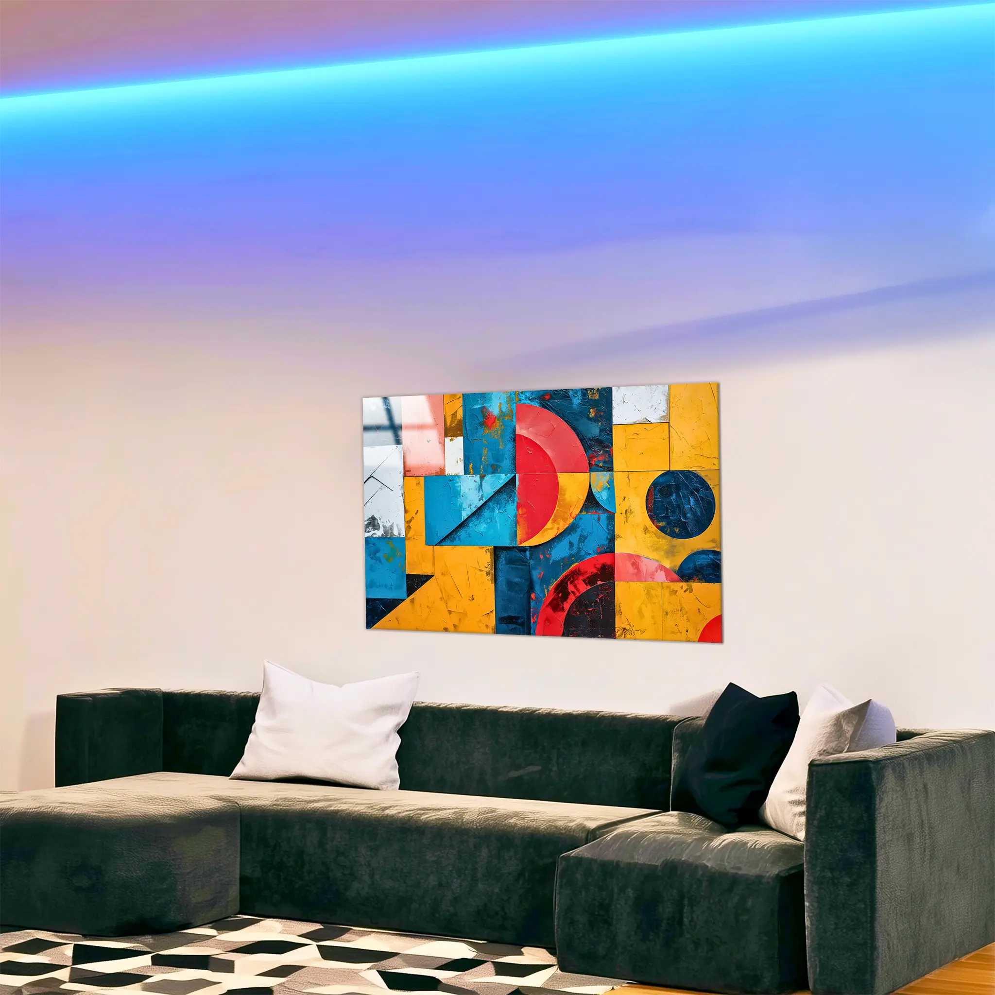 tableau-moderne-abstrait-dans-le-salon | DreamWay